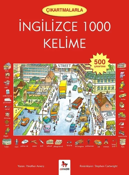 Çıkartmalarla İngilizce 1000 Kelime (500 Çıkartma) Fiyatı, Yorumları ve Özellikleri