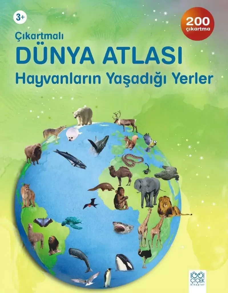 Çıkartmalı Dünya Atlası / Hayvanların Yaşadığı Yerler