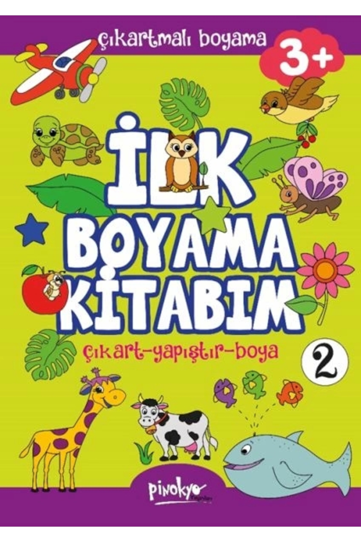 Pinokyo Yayınları Çıkartmalı İlk Boyama Kitabım 3 Yaş-2