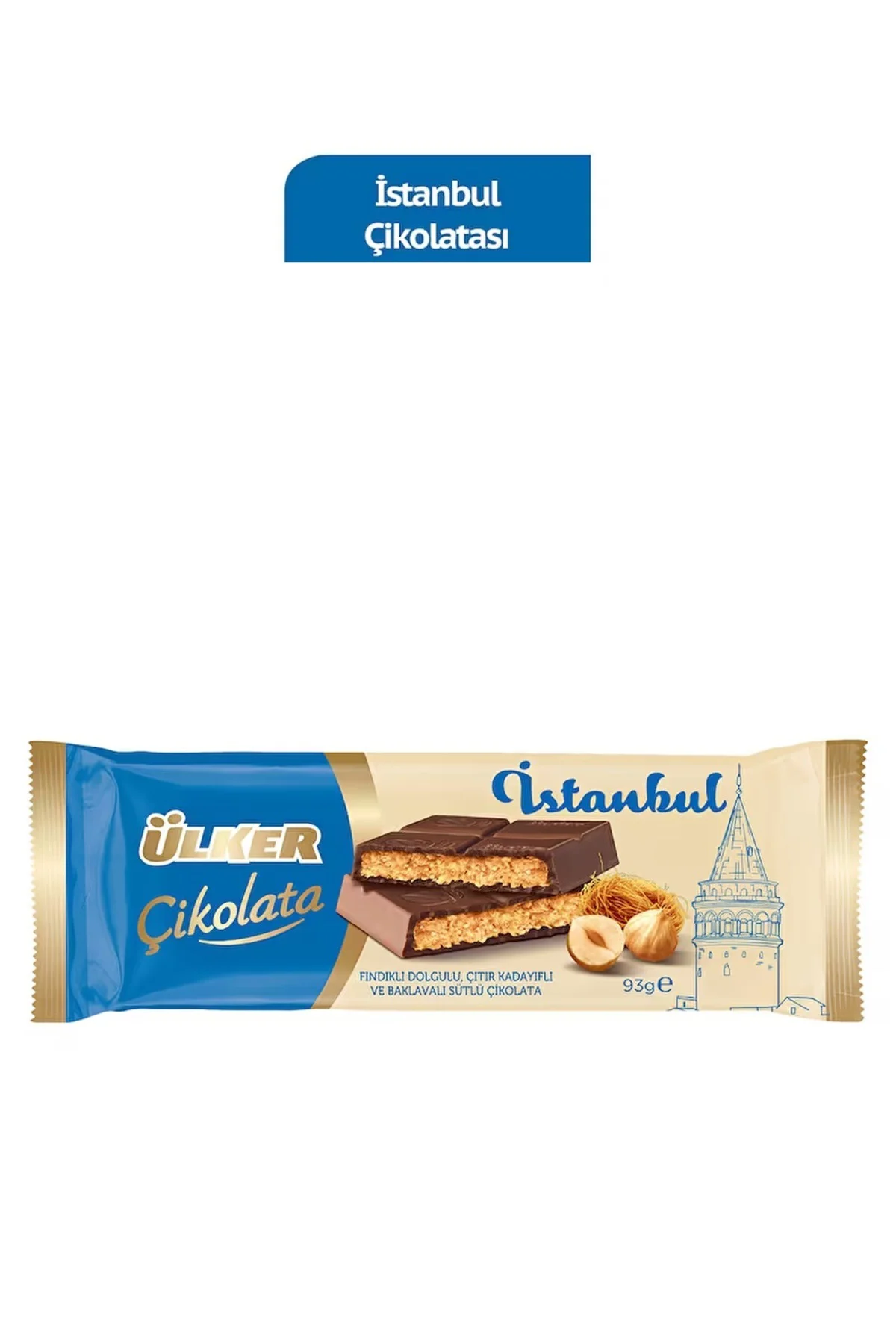 Çikolata İSTANBUL - Fındıklı Dolgulu, Çıtır Kadayıflı ve Baklaval
