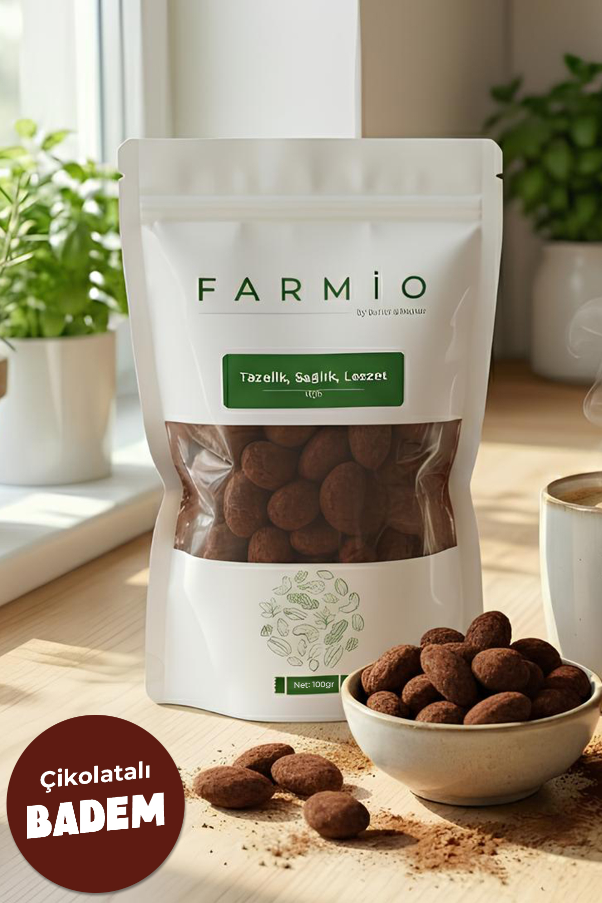 Çikolata Kaplı Badem 100gr - Sütlü Çikolatalı Badem Draje