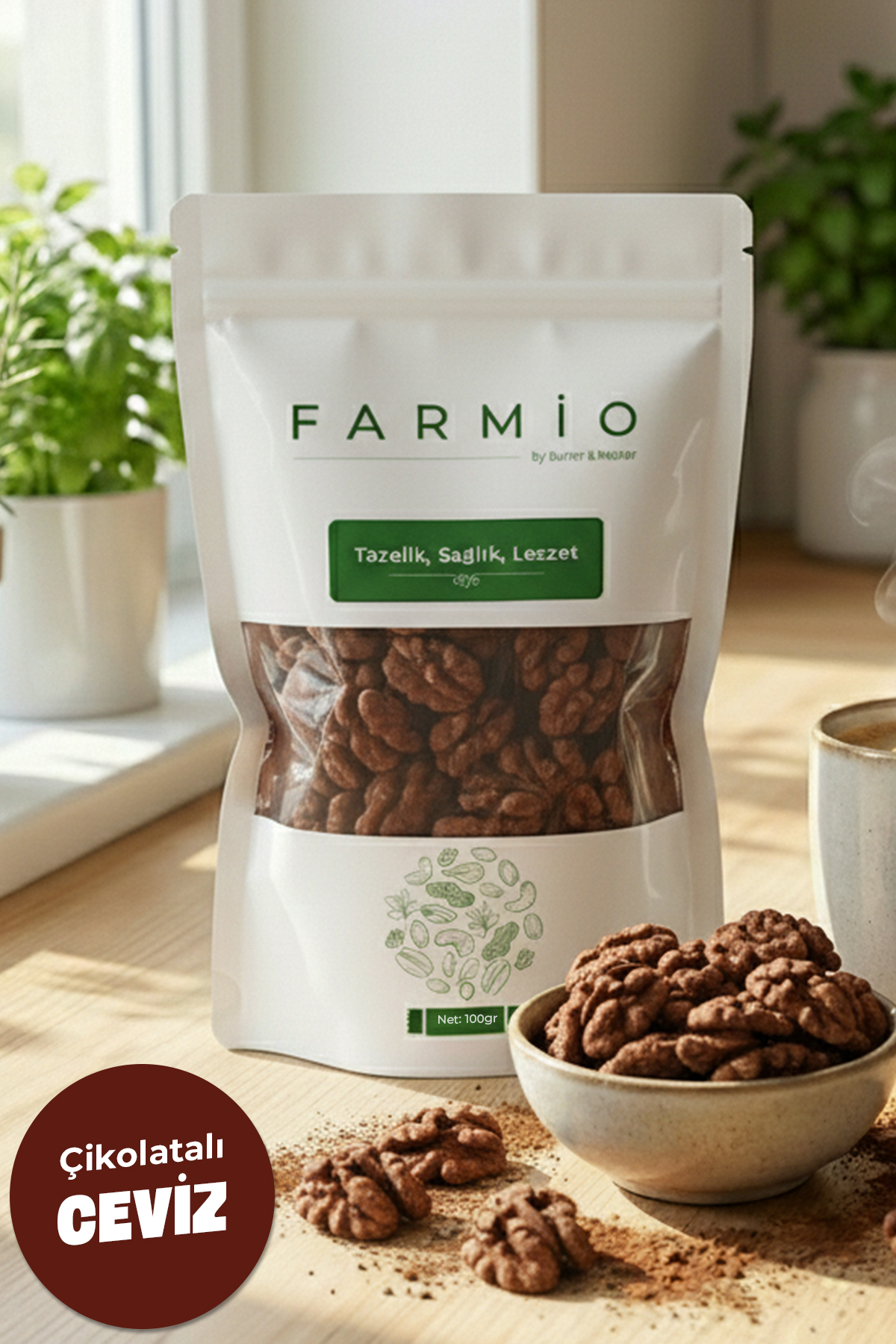 Çikolata Kaplı Ceviz 100gr - Sütlü Çikolatalı Ceviz