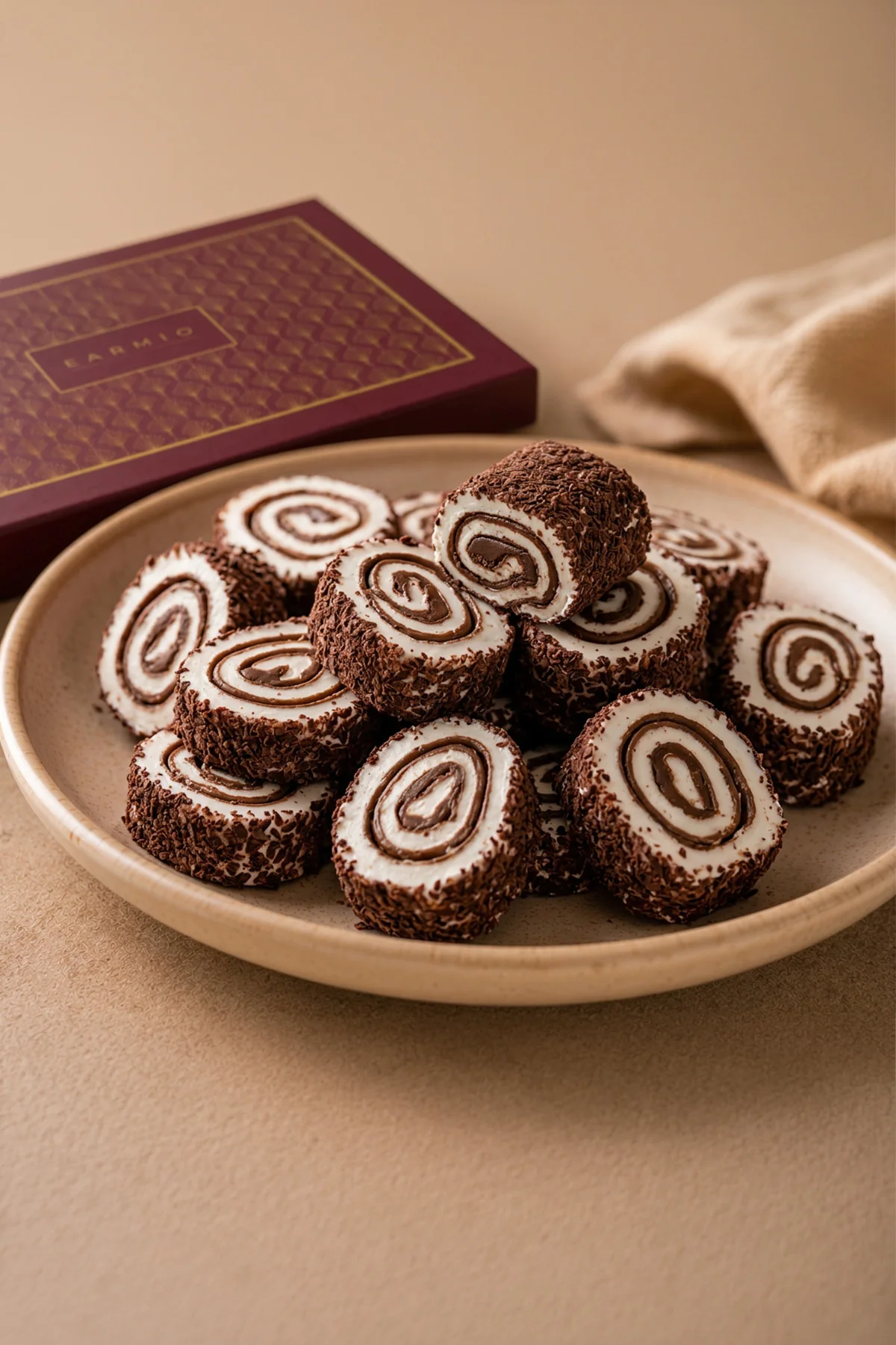 Çikolatalı Sarma Lokum - 500gr - Glikoz İçermez