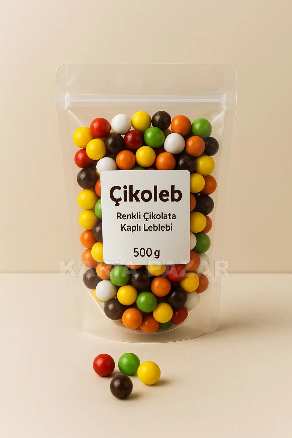Çikoleb 500 g Renkli Çikolata Kaplı Leblebi