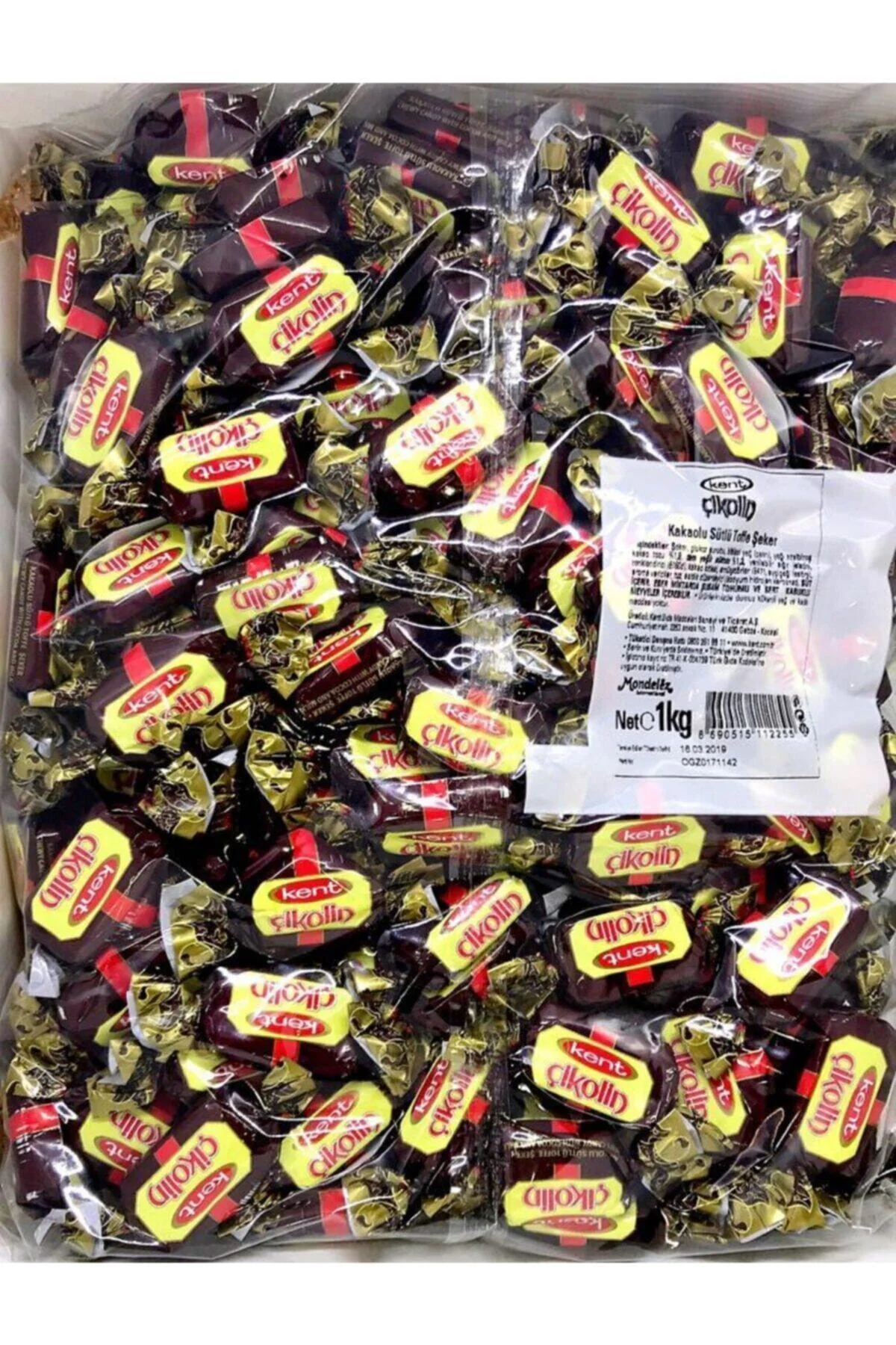 Çikolin Çikolatalı Toffe Bayram Şekeri 1 Kg- Ikramlık Şeker