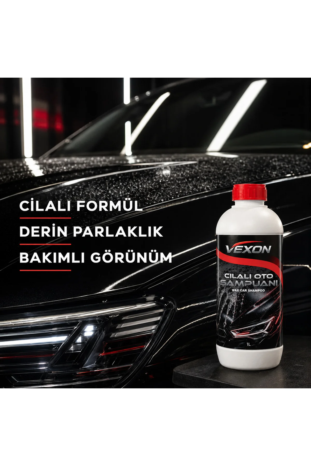 Cilalı Oto Şampuanı 1 L – pH Nötr, Parlaklık Veren Konsantre Araç Yıkama Şampuanı Cilalı Oto Şampuanı 1 L – pH Nötr, Parlaklık Veren Konsantre Araç Yıkama Şampuanı