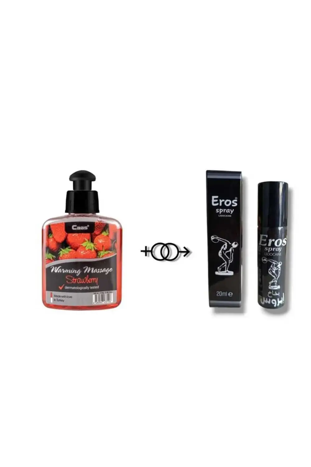 Çilek Aromalı Cinsel Masaj Yağı 100 ML + Eros Gecìktìrìcì Dikleşt