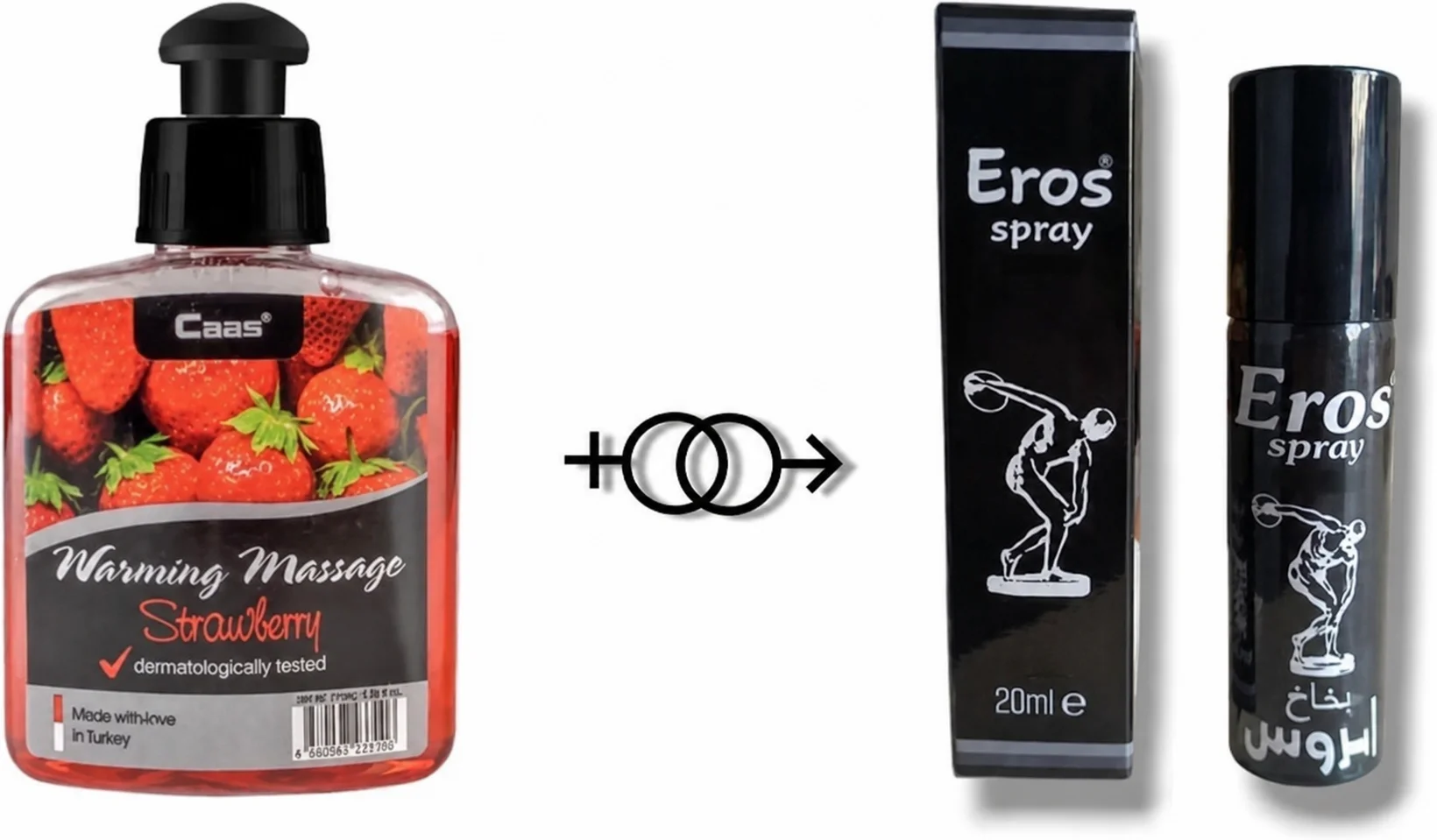 Çilek Aromalı Cinsel Masaj Yağı 100 ml + Eros Sprey 20 ml Fiyatı, Yorumları ve Özellikleri