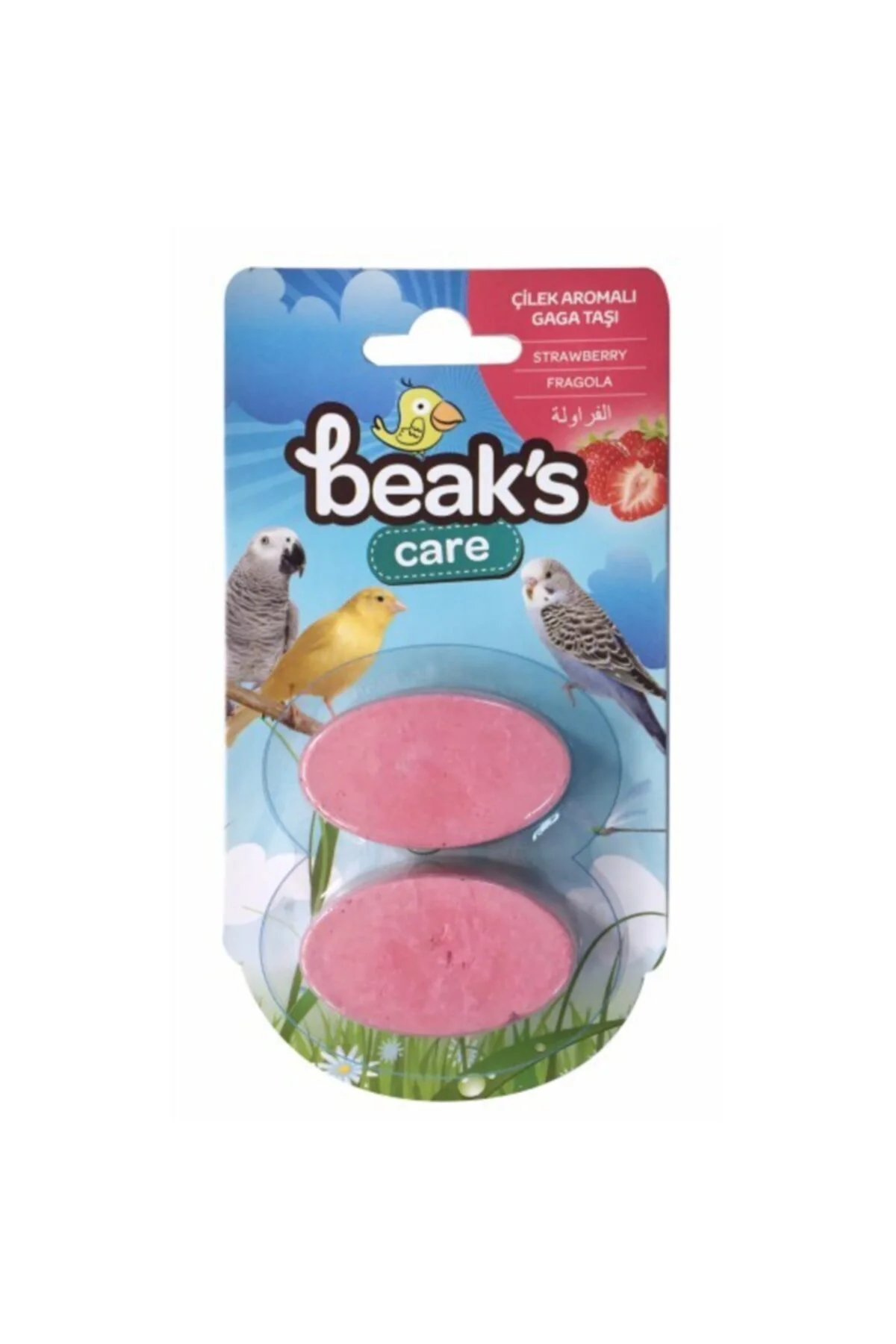 Çilek Aromalı Kuş Gagataşı İkili