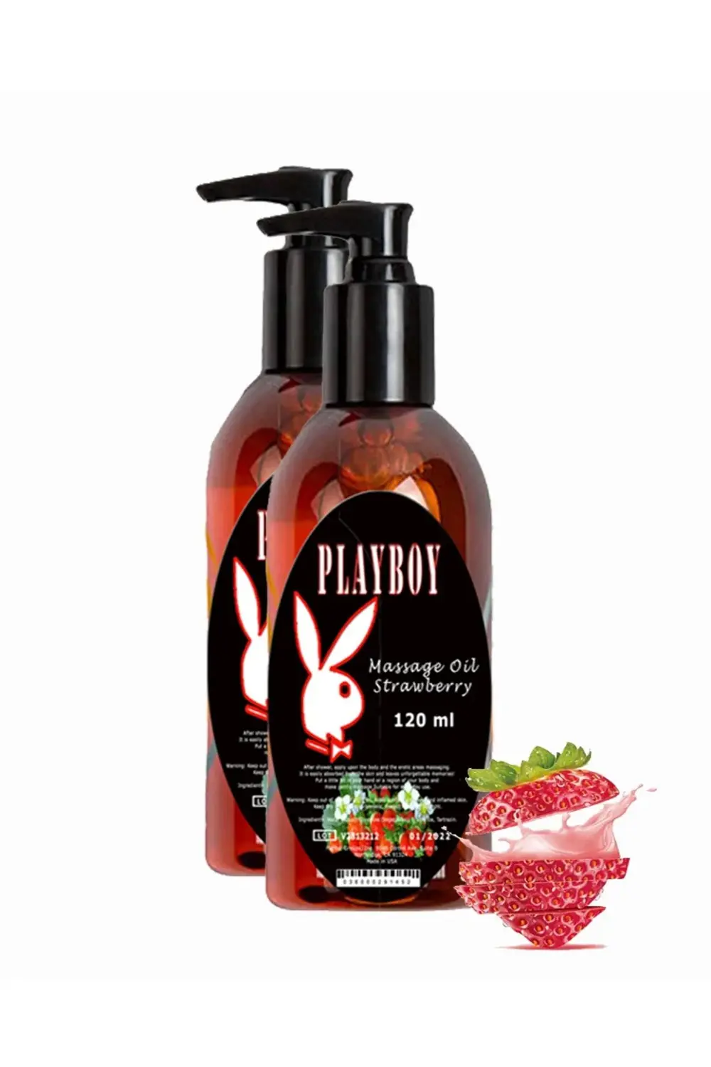 Çilek Aromalı Vücut Masaj Yağı 120ml Strawberry Flavored Massage