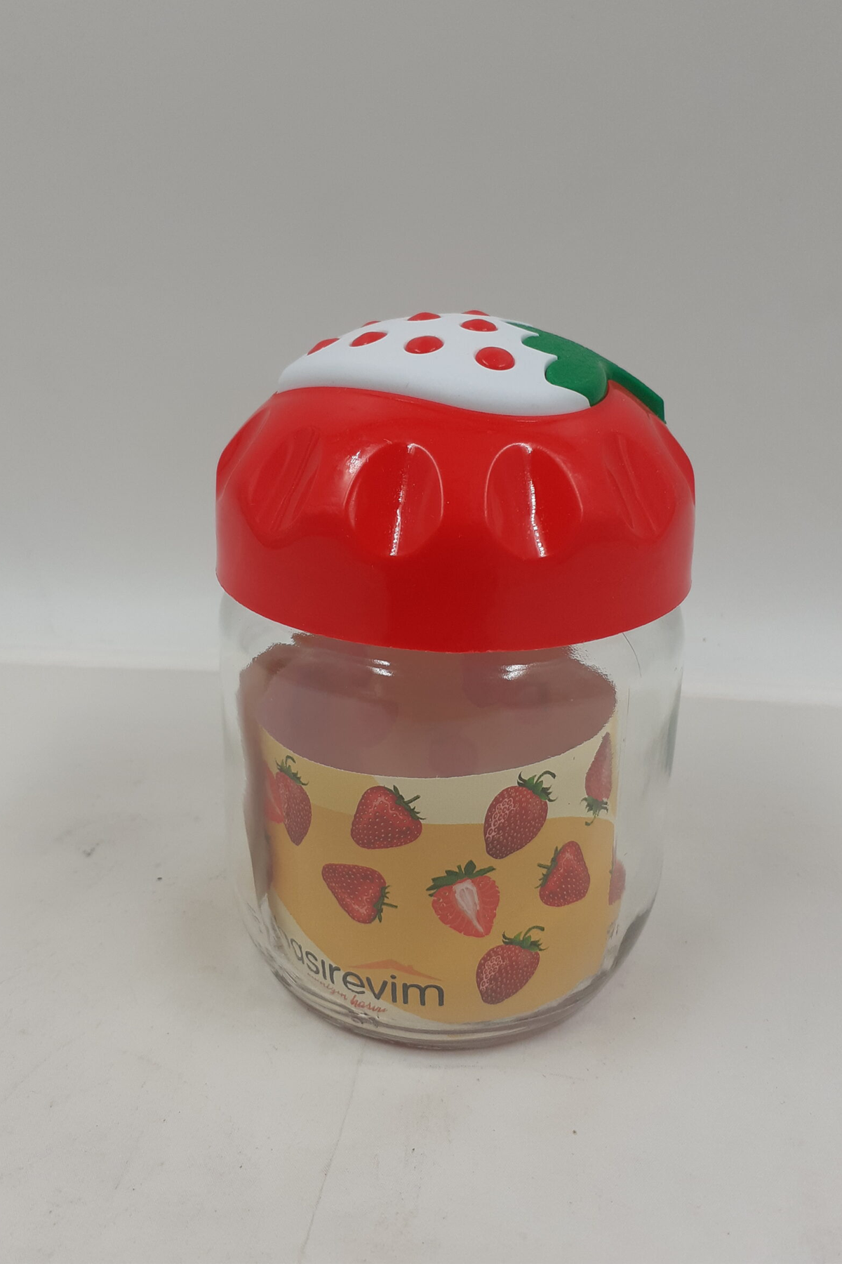 Just Cheap Store Çilek Desenli Kavanoz 1 Adet 425 Cc Ck425