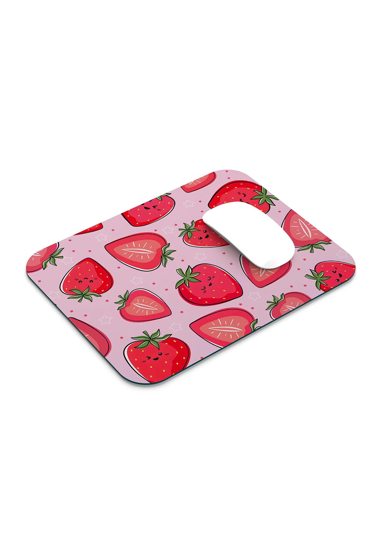 Çilek Desenli Mouse Pad