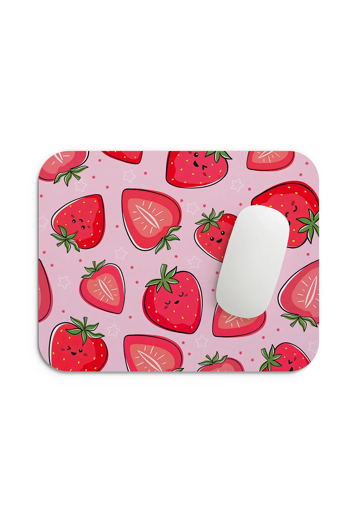 Çilek Desenli Mouse Pad