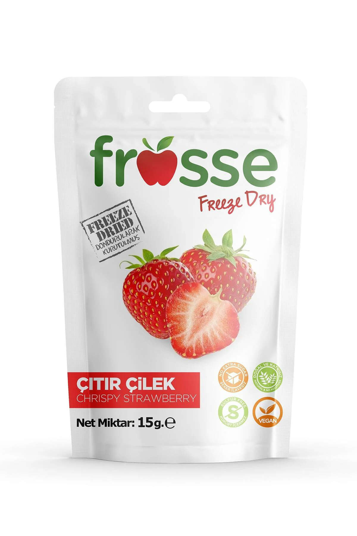 Çilek Kıtırı - Freeze Dried - Üretici Firmadan Dondurularak Kurut