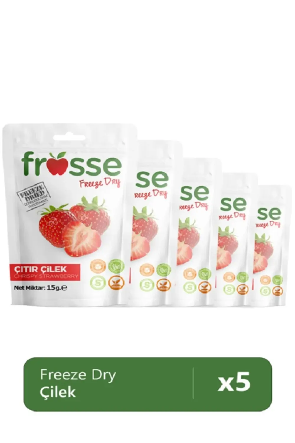 Çilek Kıtırı - Freeze Dried - Üretici Firmadan Dondurularak Kurut