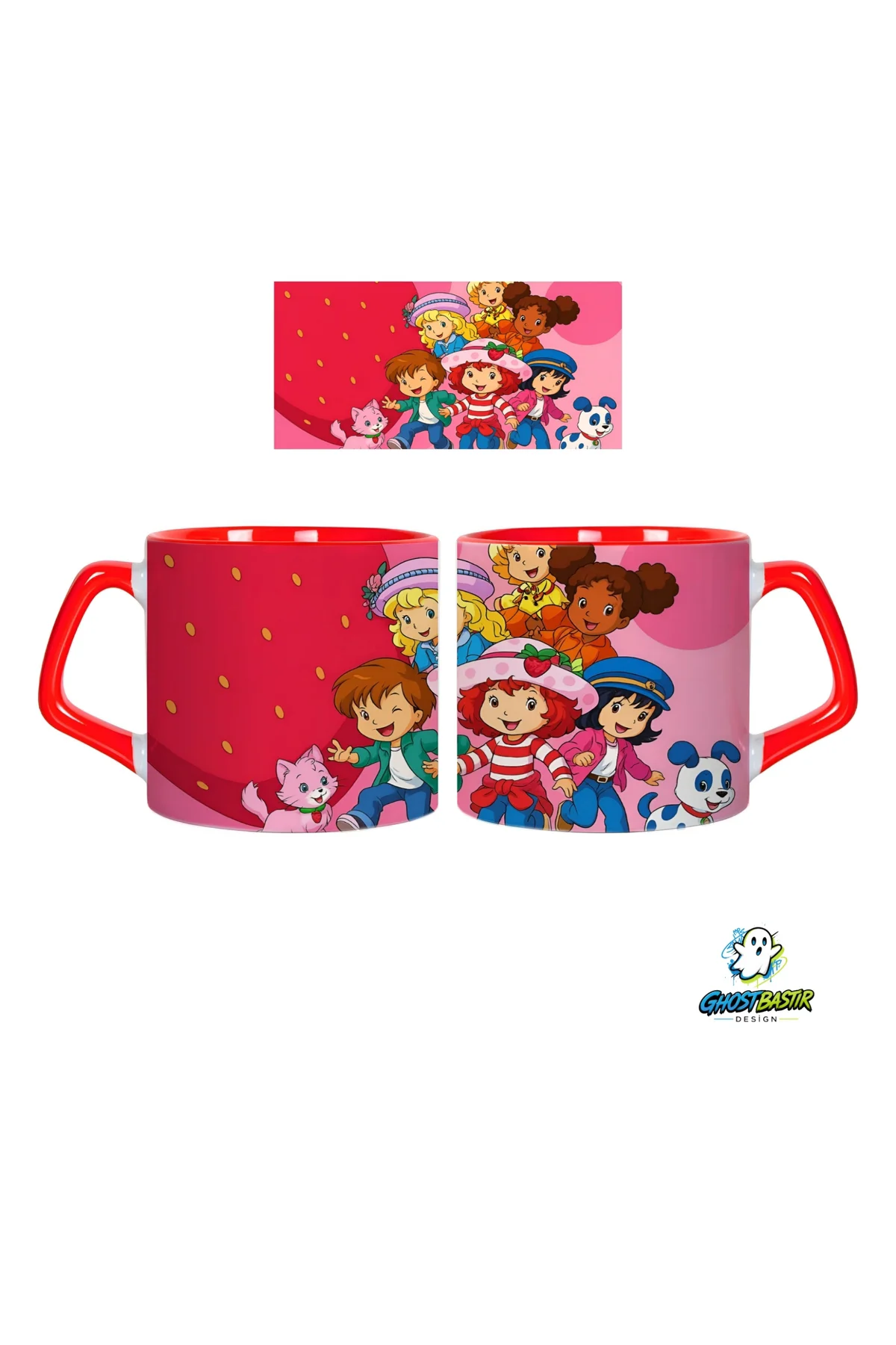Çilek Kız Kupa Bardak | Tek Adet 0753