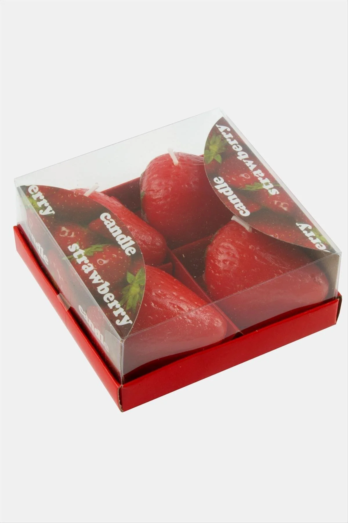 Çilek Mum 4 Adet