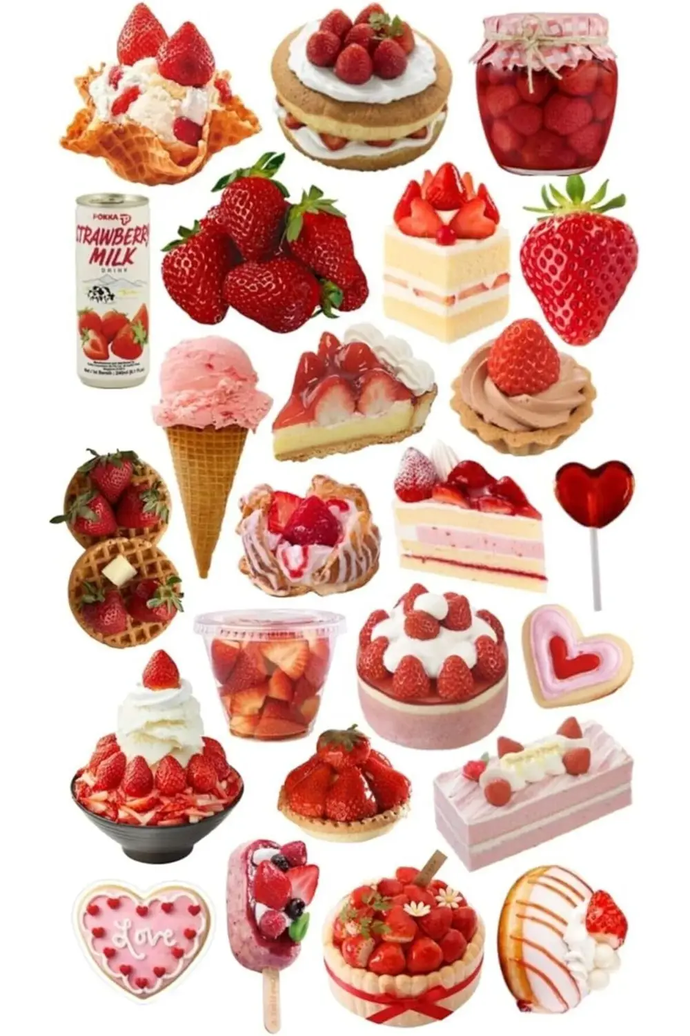 Çilek Rüyası Tablet Telefon Laptop Bullet Journal - Suya Dayanıkl