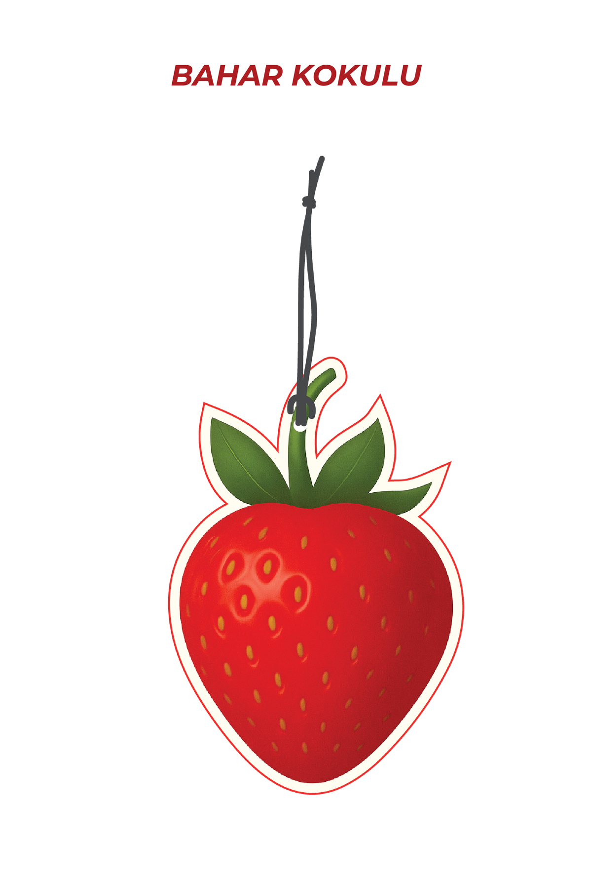 Çilek Tasarımlı Araç İçi Kokusu & Dekoratif Oto Kokusu Aksesuarı 