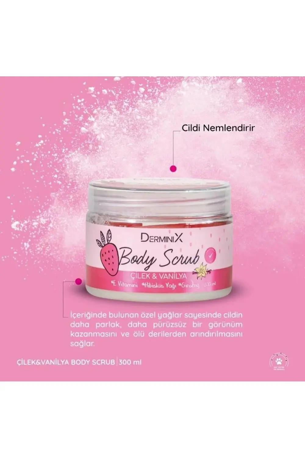 Çilek Vanilya Vücut Peelingi 300 ml