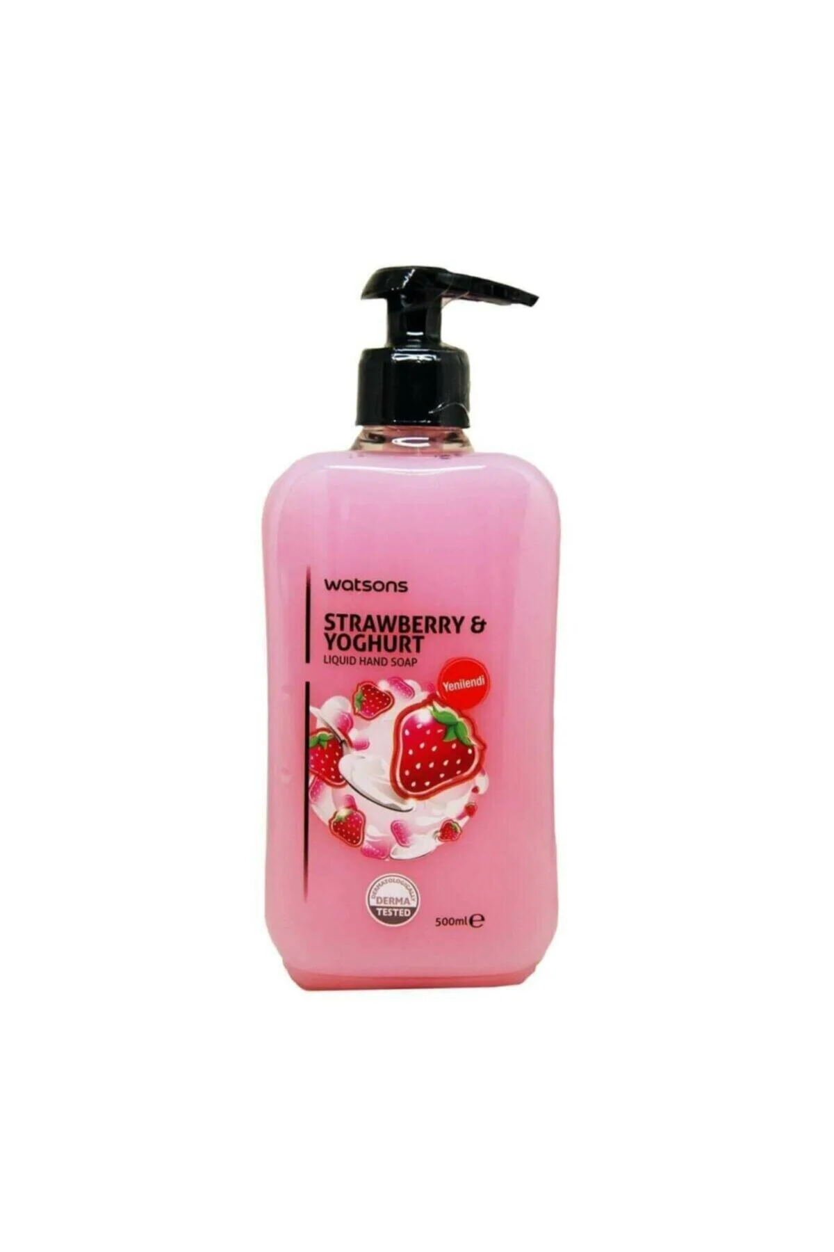 Çilek Ve Yoğurtlu Sıvı Sabun 500ml Çilek Ve Yoğurtlu Sıvı Sabun 500ml