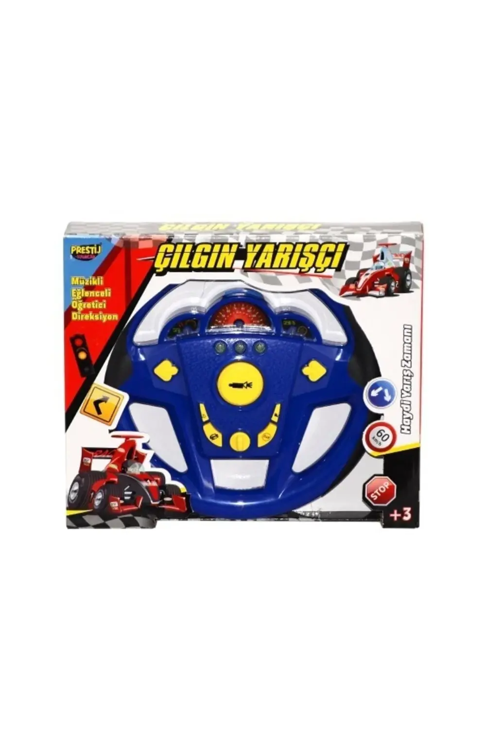 çılgın Yarışçı Direksiyonu - Işıklı Ve Sesli Pilli Direksiyon