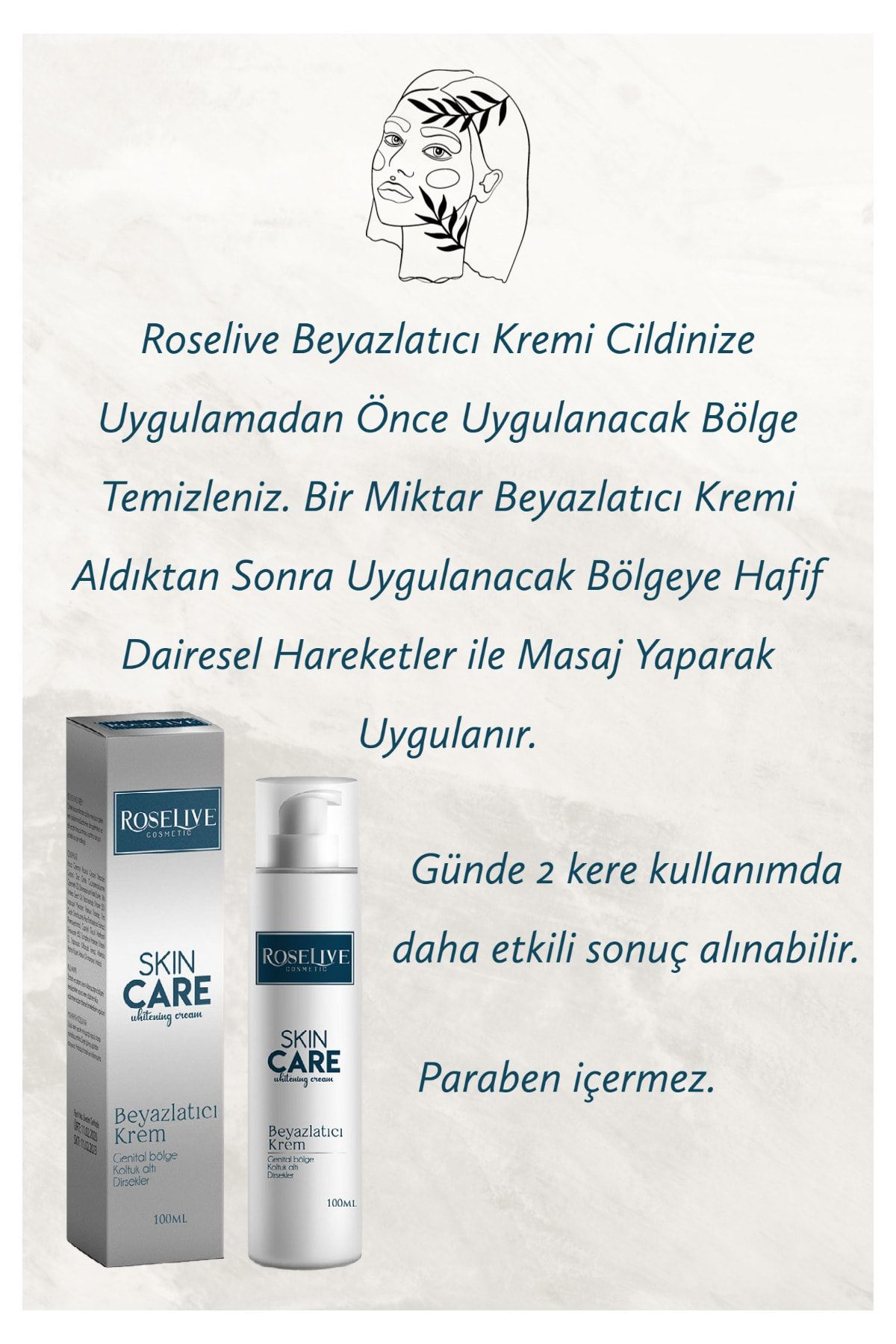 Cilt Beyazlatıcı Krem 100 ml
