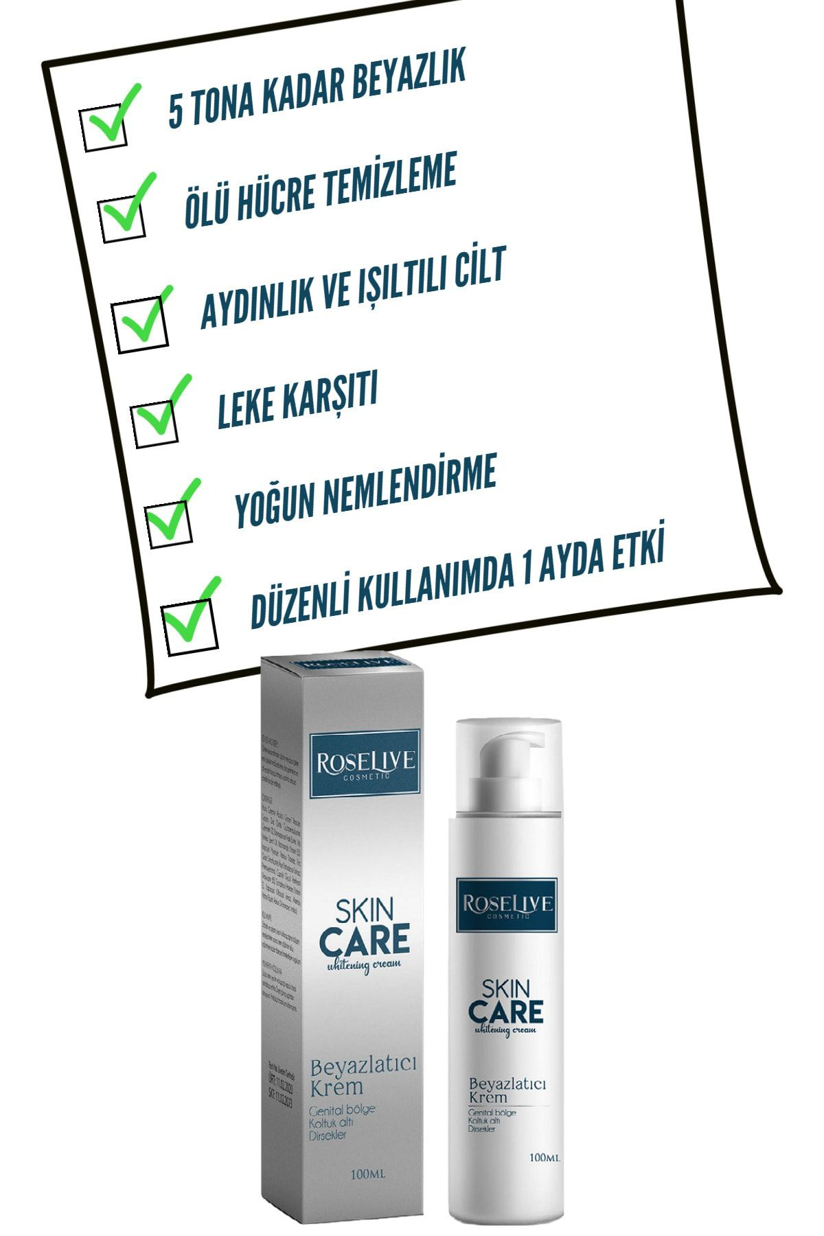 Cilt Beyazlatıcı Krem 100 ml