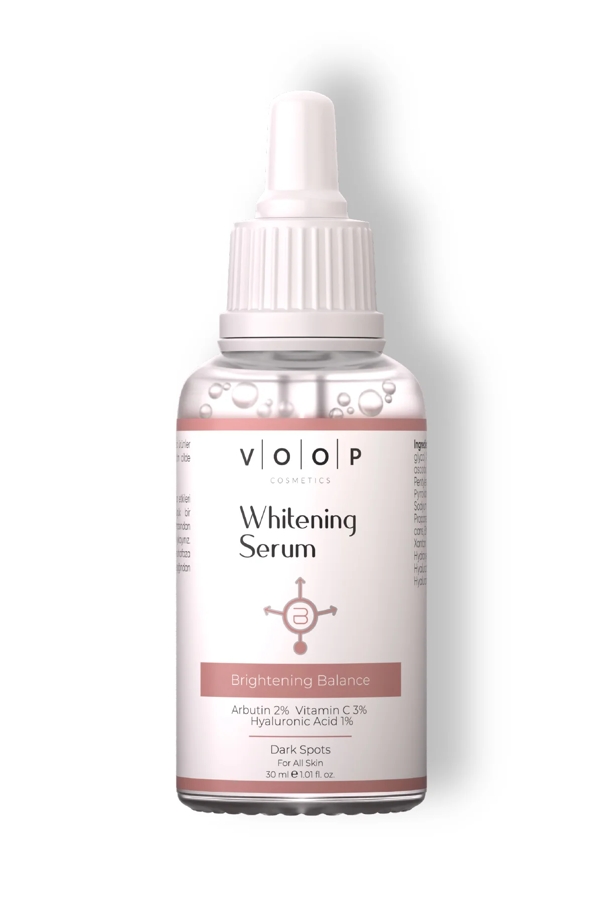 Cilt Beyazlatıcı Aydınlatıcı Leke Karşıtı Bakımı Serum %2 Arbutin %3 Vitamin C %1 Hyaluronik 30 ml