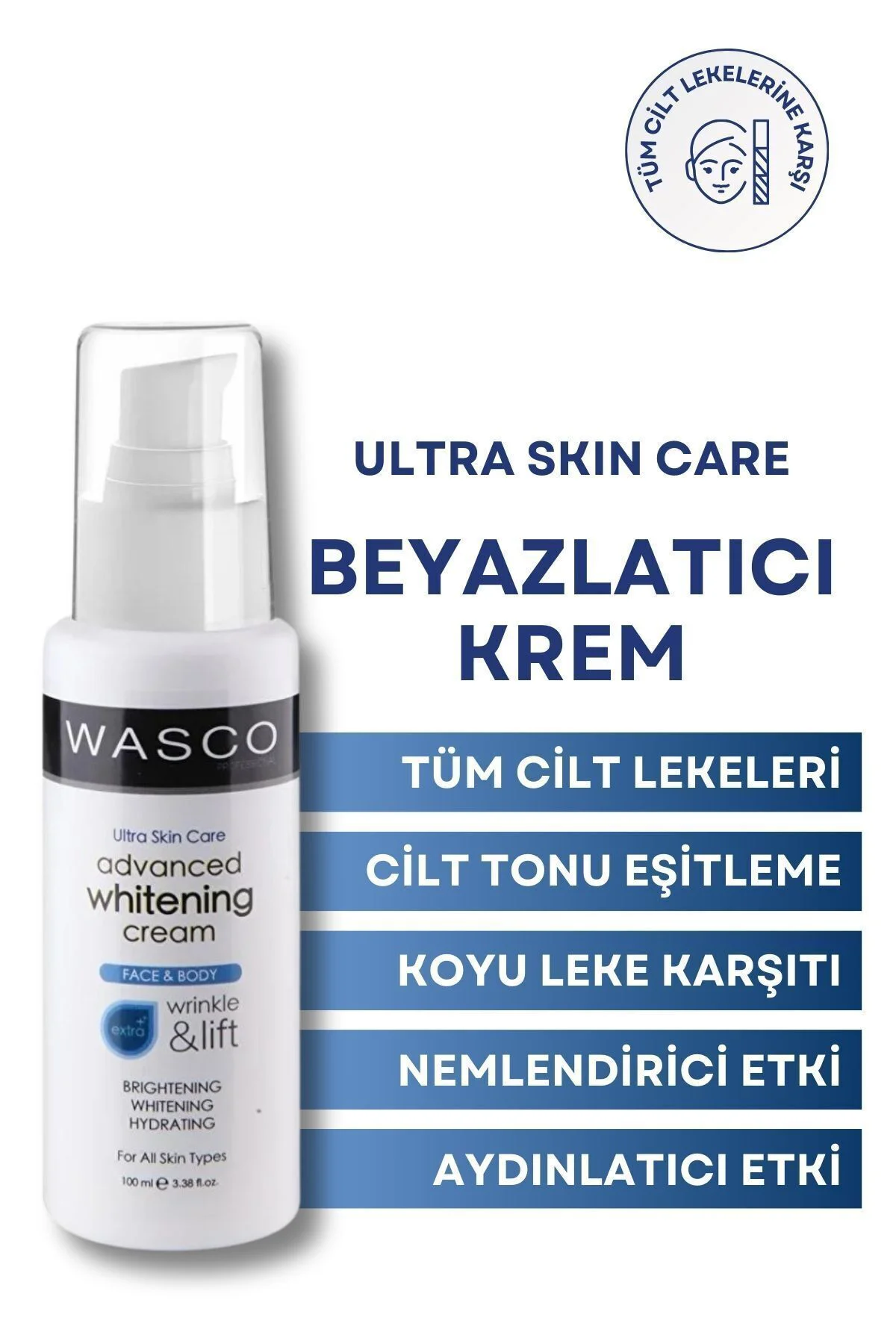 Cilt Beyazlatıcı Cilt Tonu Eşitleyici ve Kararma Karşıtı Beyazlatıcı Krem