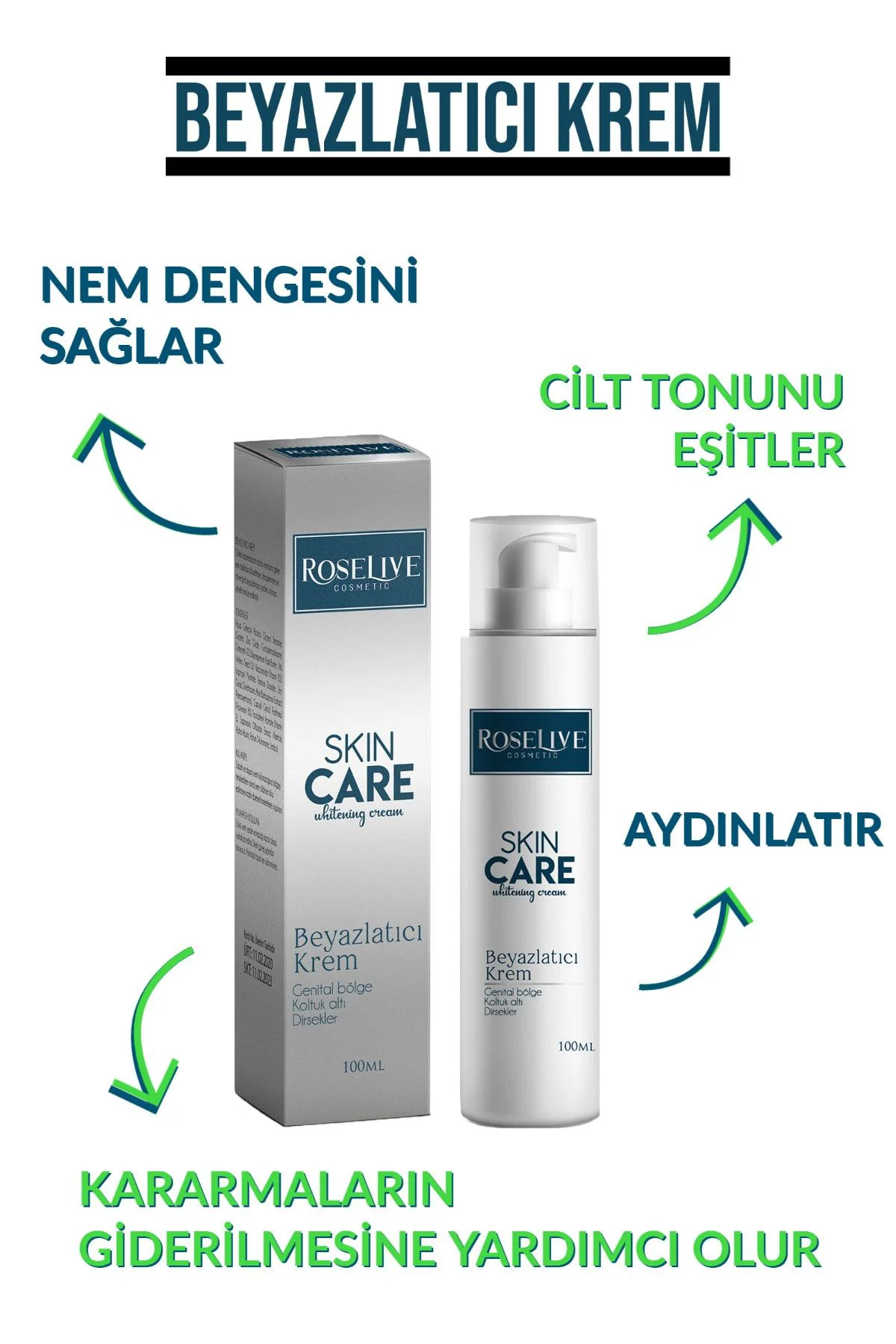 Cilt Beyazlatıcı Krem 100 ml Cilt Beyazlatıcı Krem 100 ml