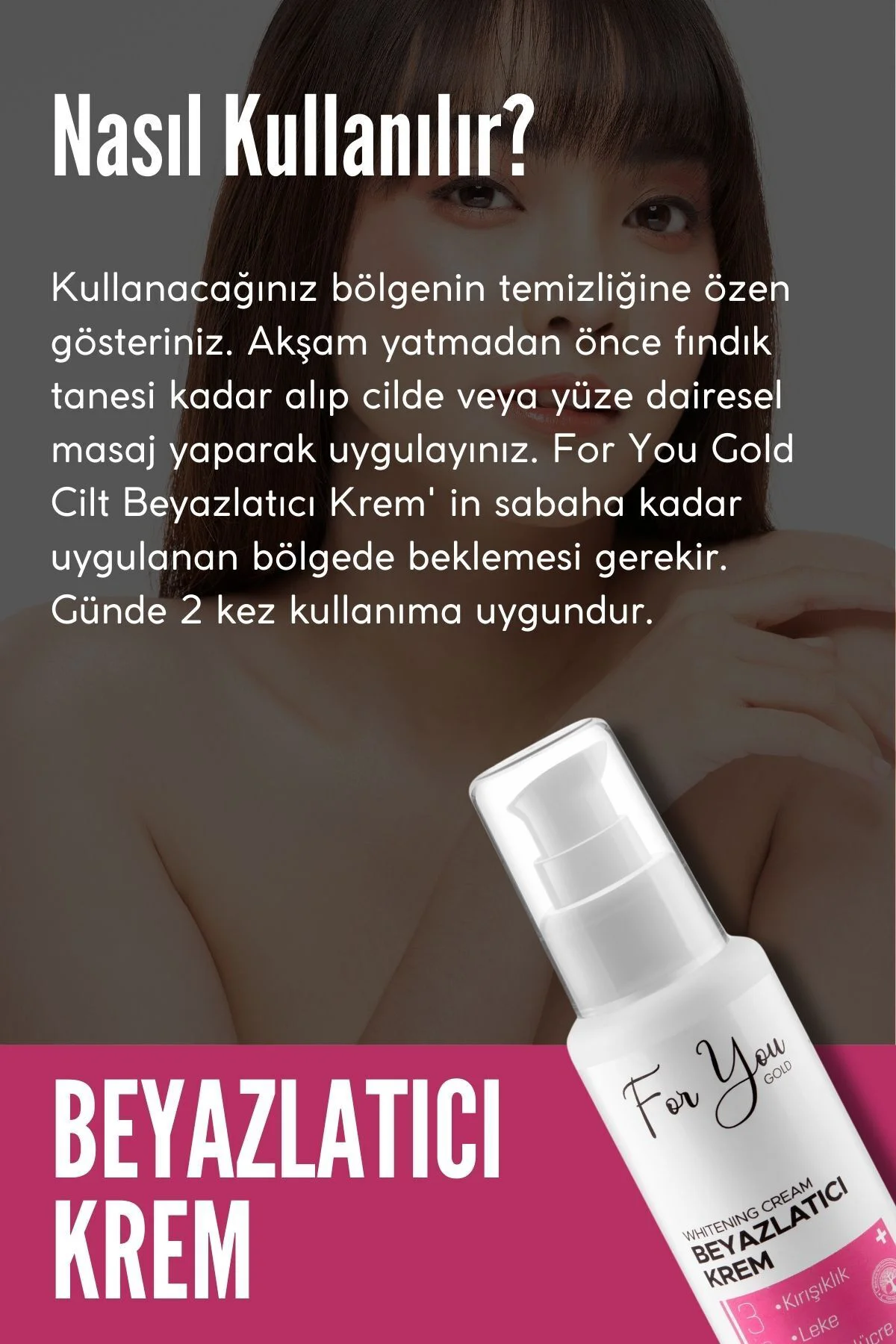 Cilt Beyazlatıcı Krem (Kararma Karşıtı - Ton Eşitleyici - Renk Aç