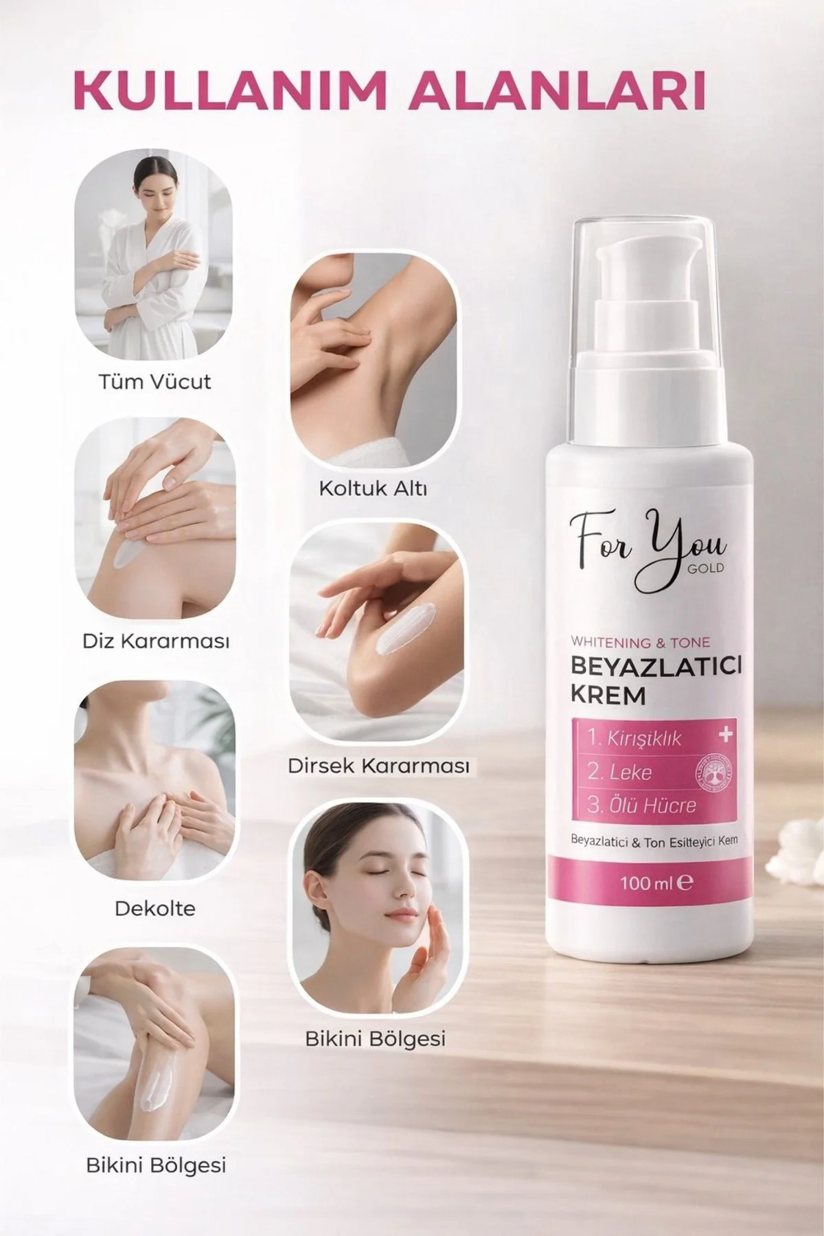 Cilt Beyazlatıcı Krem (Kararma Karşıtı - Ton Eşitleyici - Renk Aç