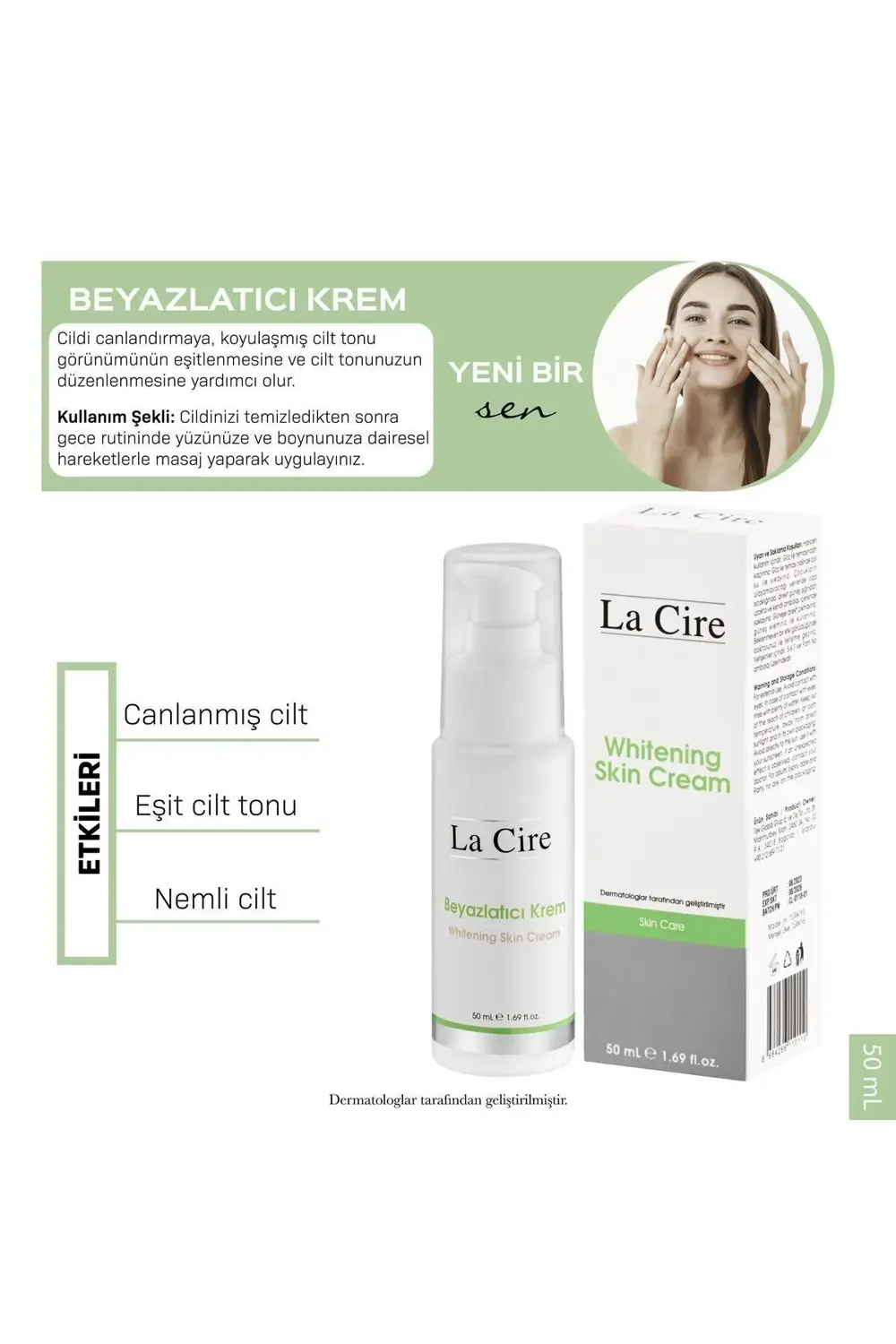 Cilt Beyazlatıcı Krem 50 Ml