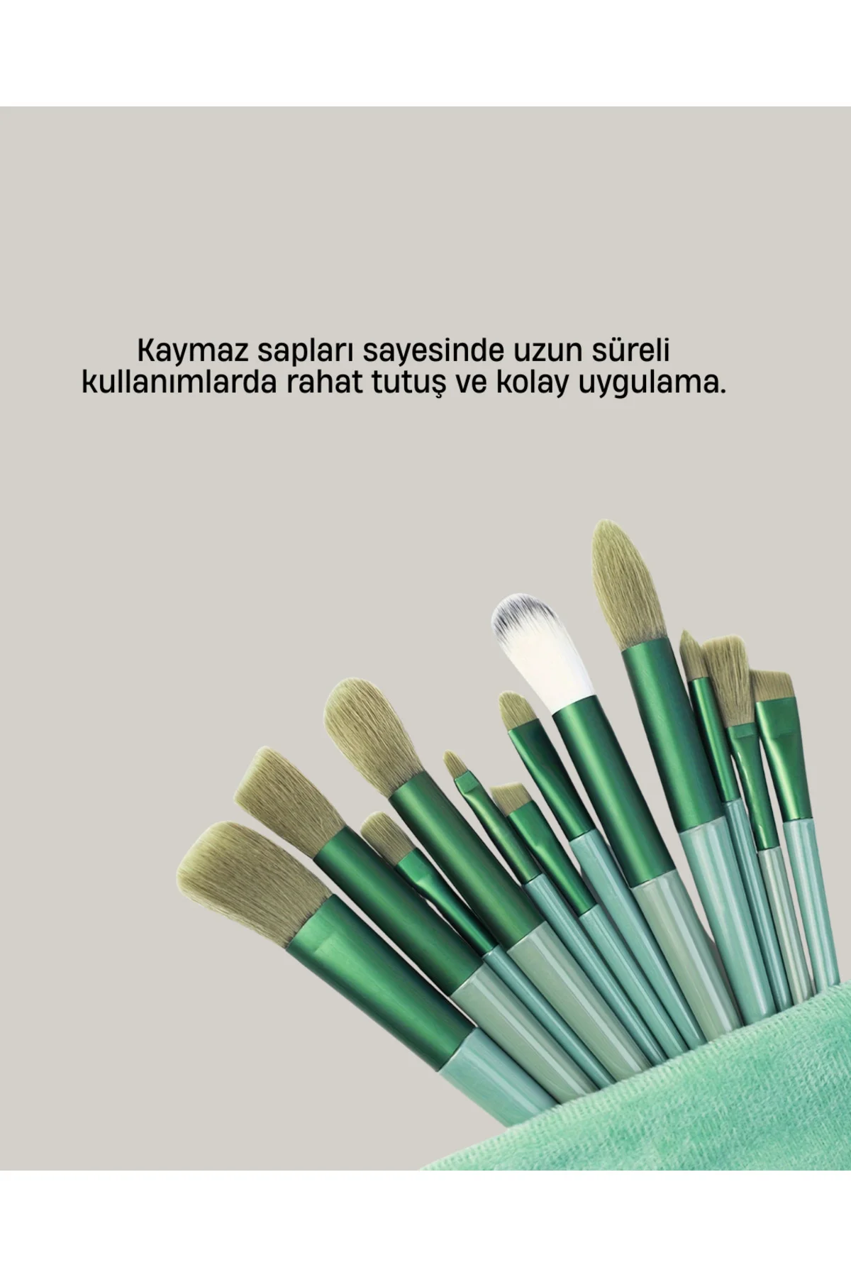 Cilt Dostu Profesyonel Makyaj Fırça Seti Pudra ve Fondöten İçin U