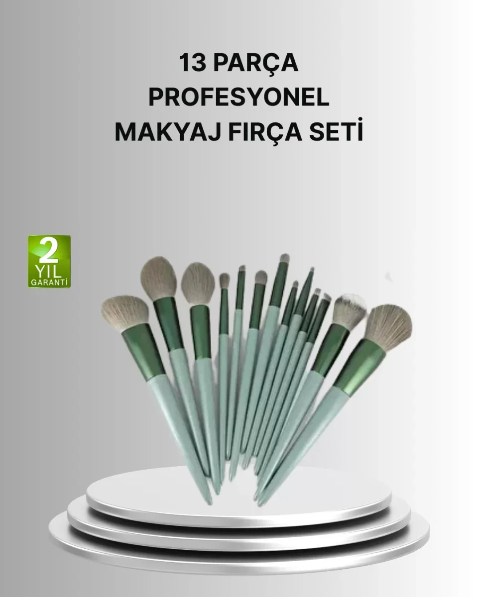 Cilt Dostu Profesyonel Makyaj Fırça Seti Pudra ve Fondöten İçin U