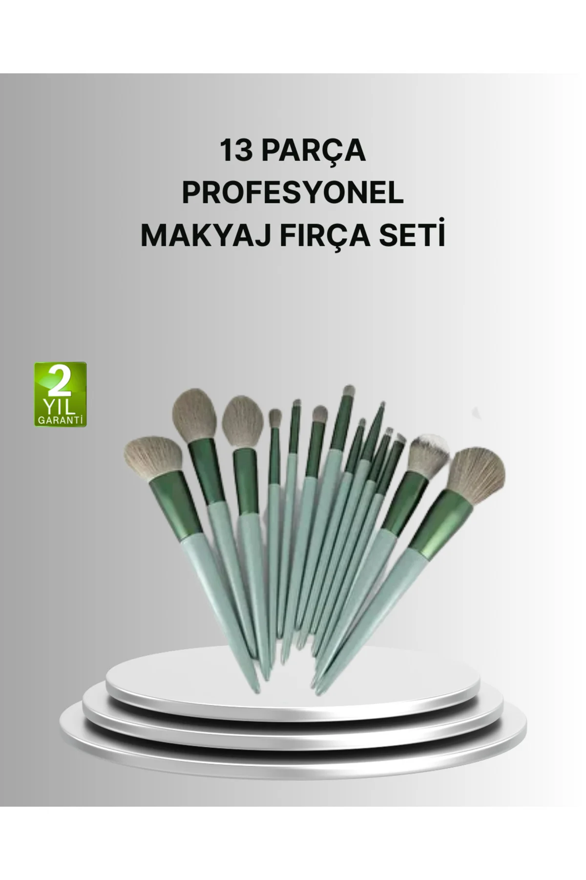 Cilt Dostu Profesyonel Makyaj Fırça Seti Pudra ve Fondöten İçin U