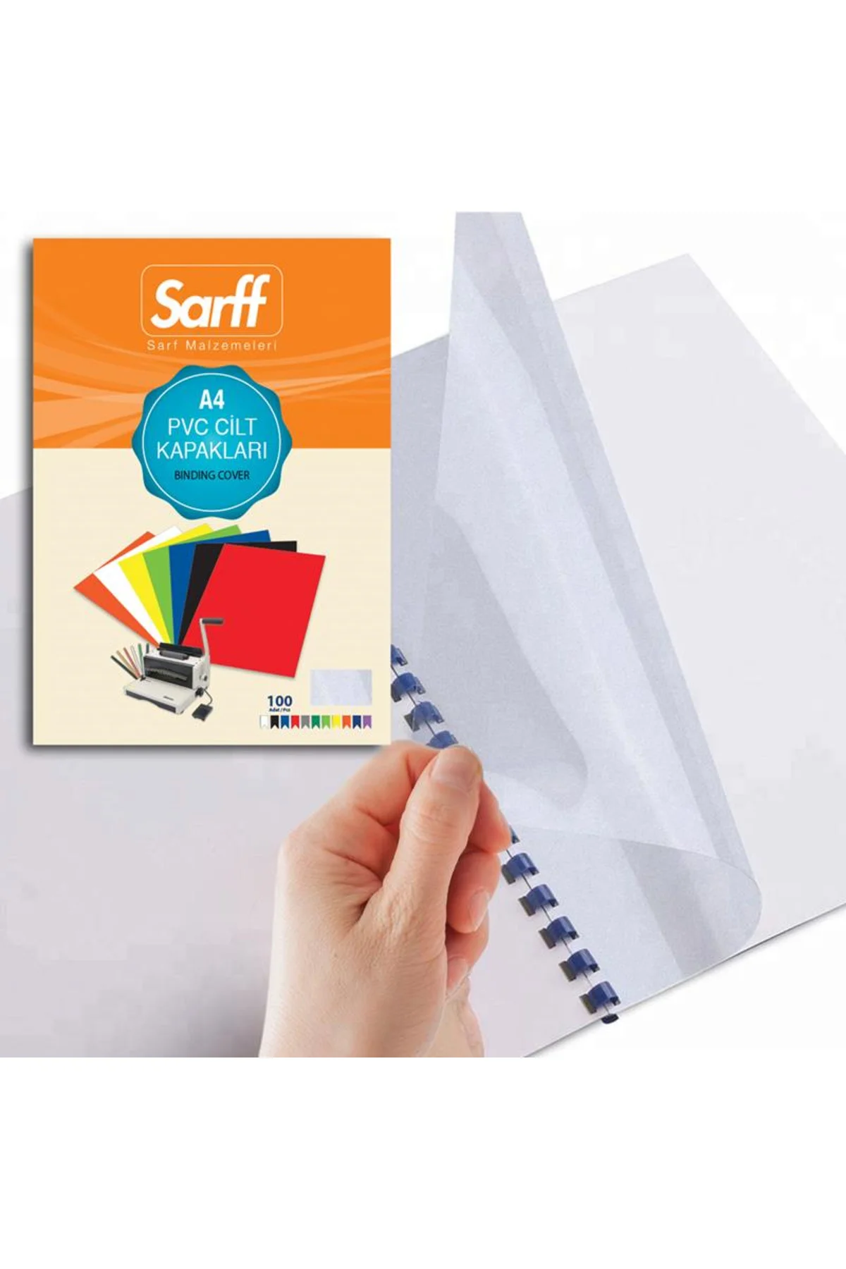 Cilt Kapağı Plastik Opak A4 160 MIC Şeffaf 15201003