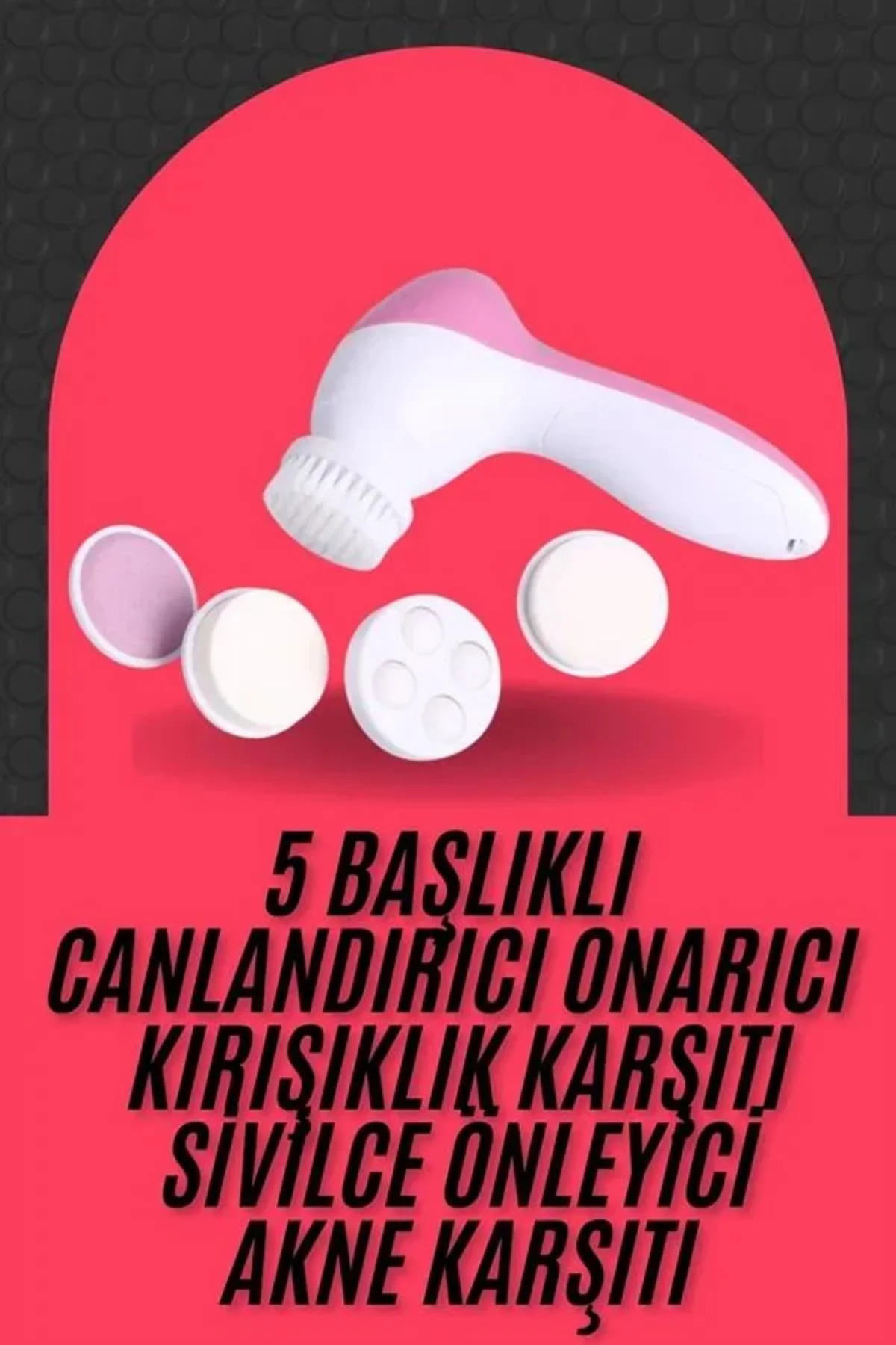 Cilt Temizleme ve Masaj Aleti 5 Başlıklı Akne ve Önleyici Cilt Temizleme ve Masaj Aleti 5 Başlıklı Akne ve Önleyici