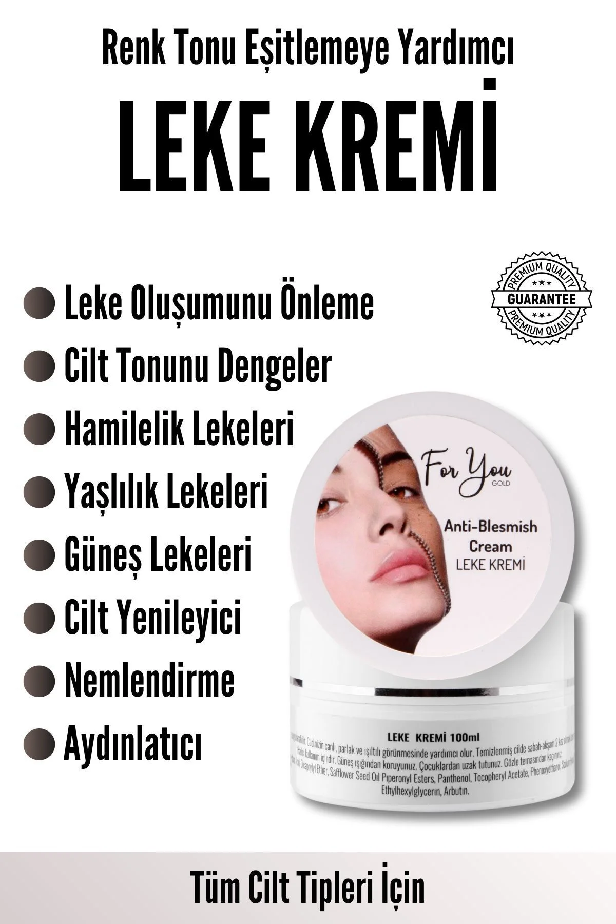 Cilt Tonu Dengeleme, Hamilelik, Yaşlılık Ve Güneş Lekelerini Gide