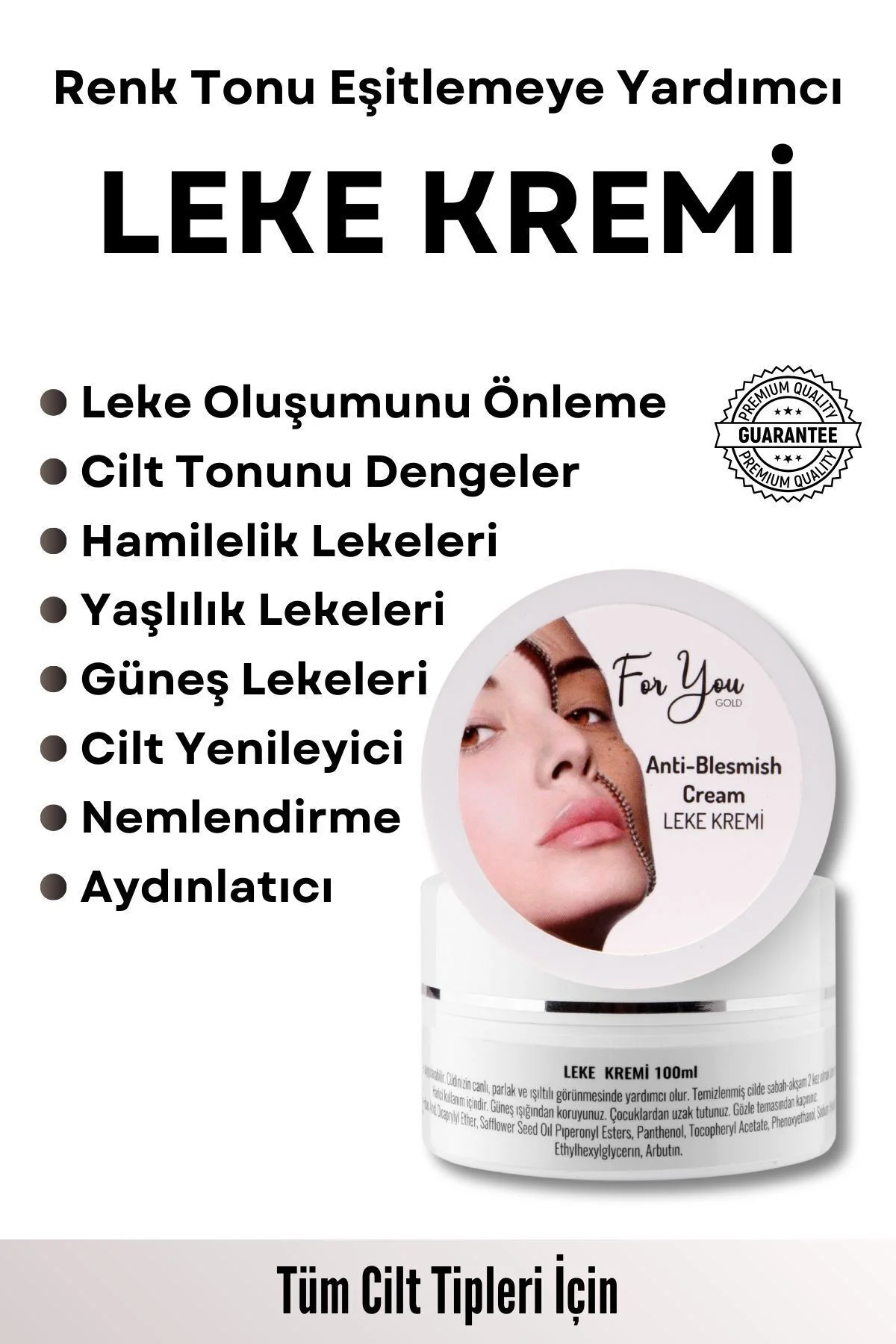 Cilt Tonu Dengeleme, Hamilelik, Yaşlılık Ve Güneş Lekelerini Gide