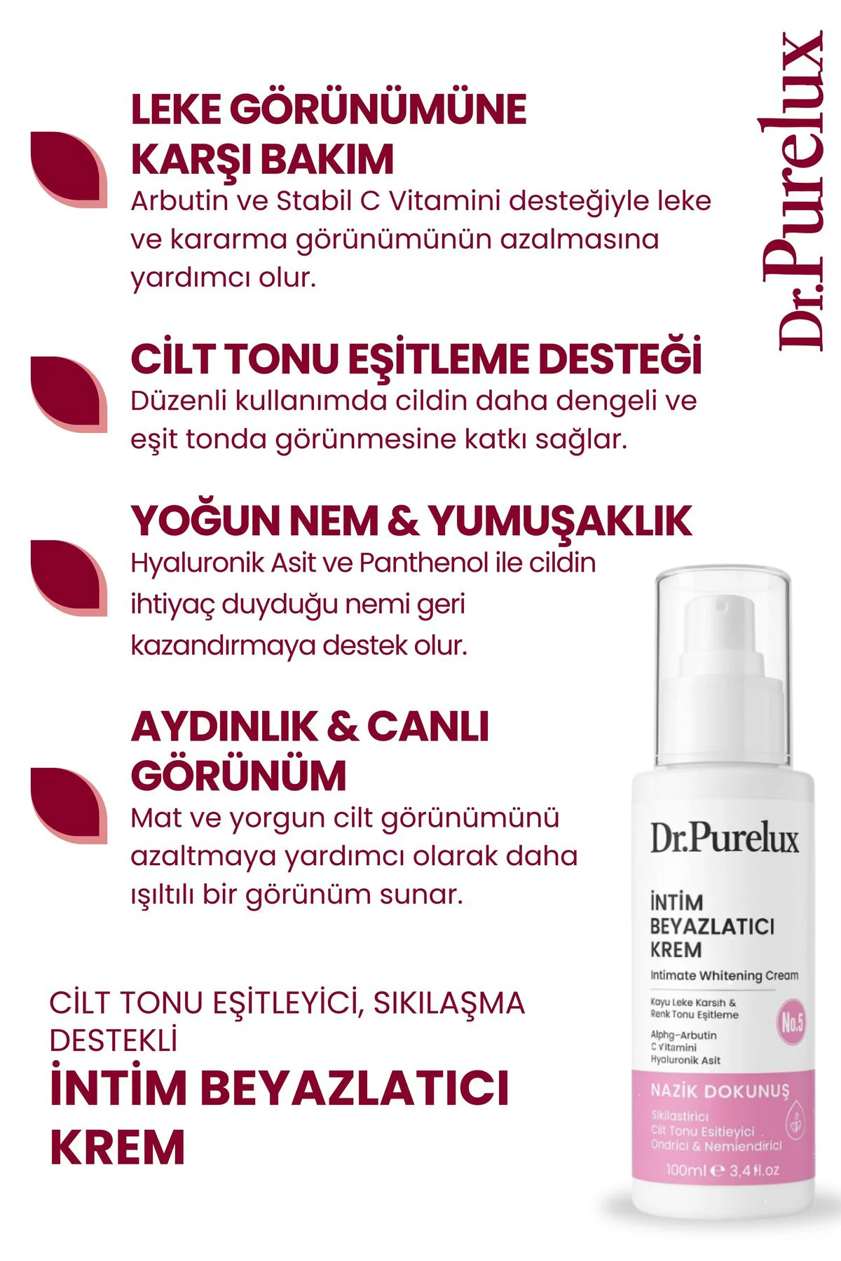 Cilt Tonu Eşitleyici, Sıkılaşma Destekli, Kararma&Leke Karşıtı, A