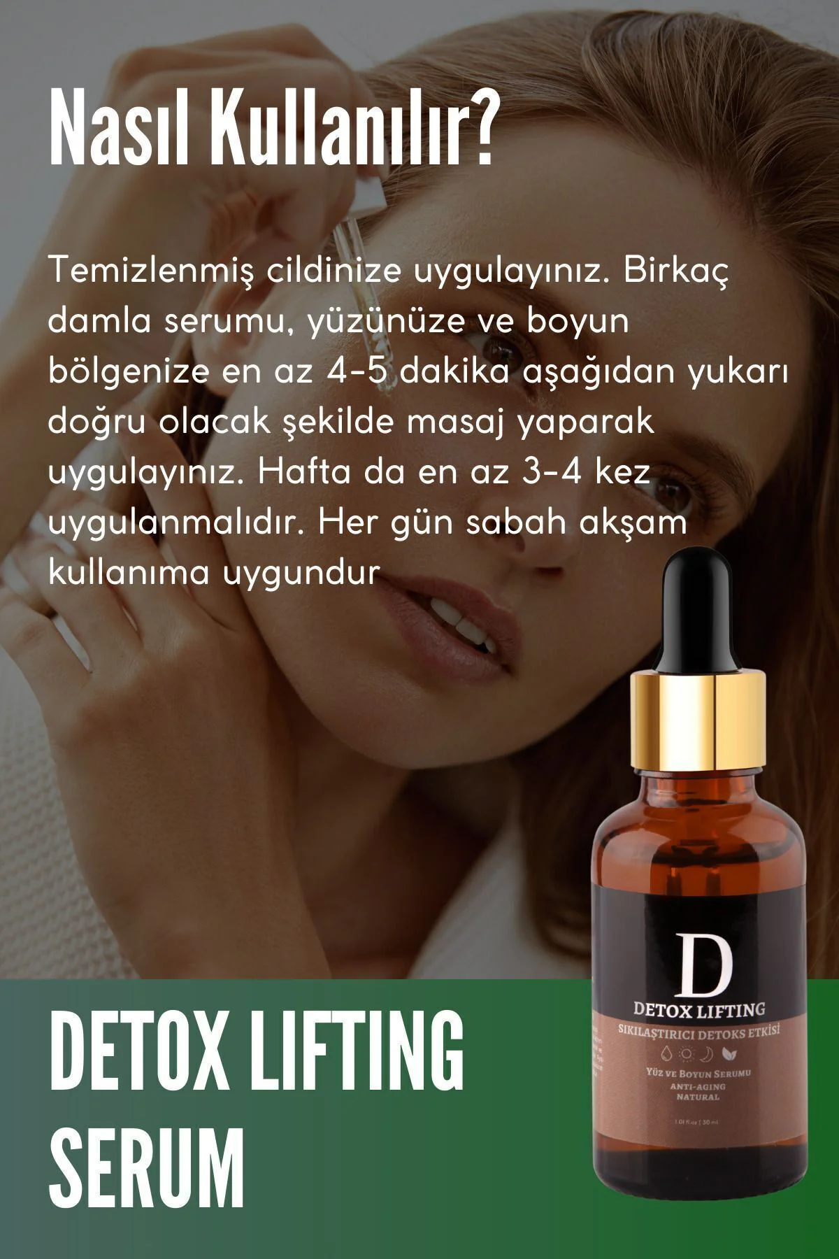 Cilt Yenileyici, Sıkılaştırıcı Ve Toparlayıcı Detoks Lifting Cilt
