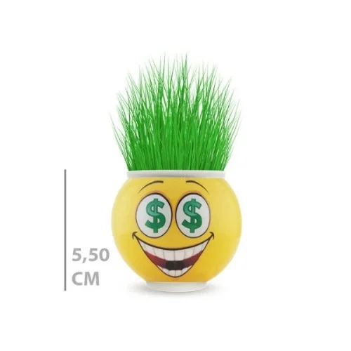 Çim Adam Saksı Emoji Figürlü 1 Adet Fiyatı, Yorumları ve Özellikleri