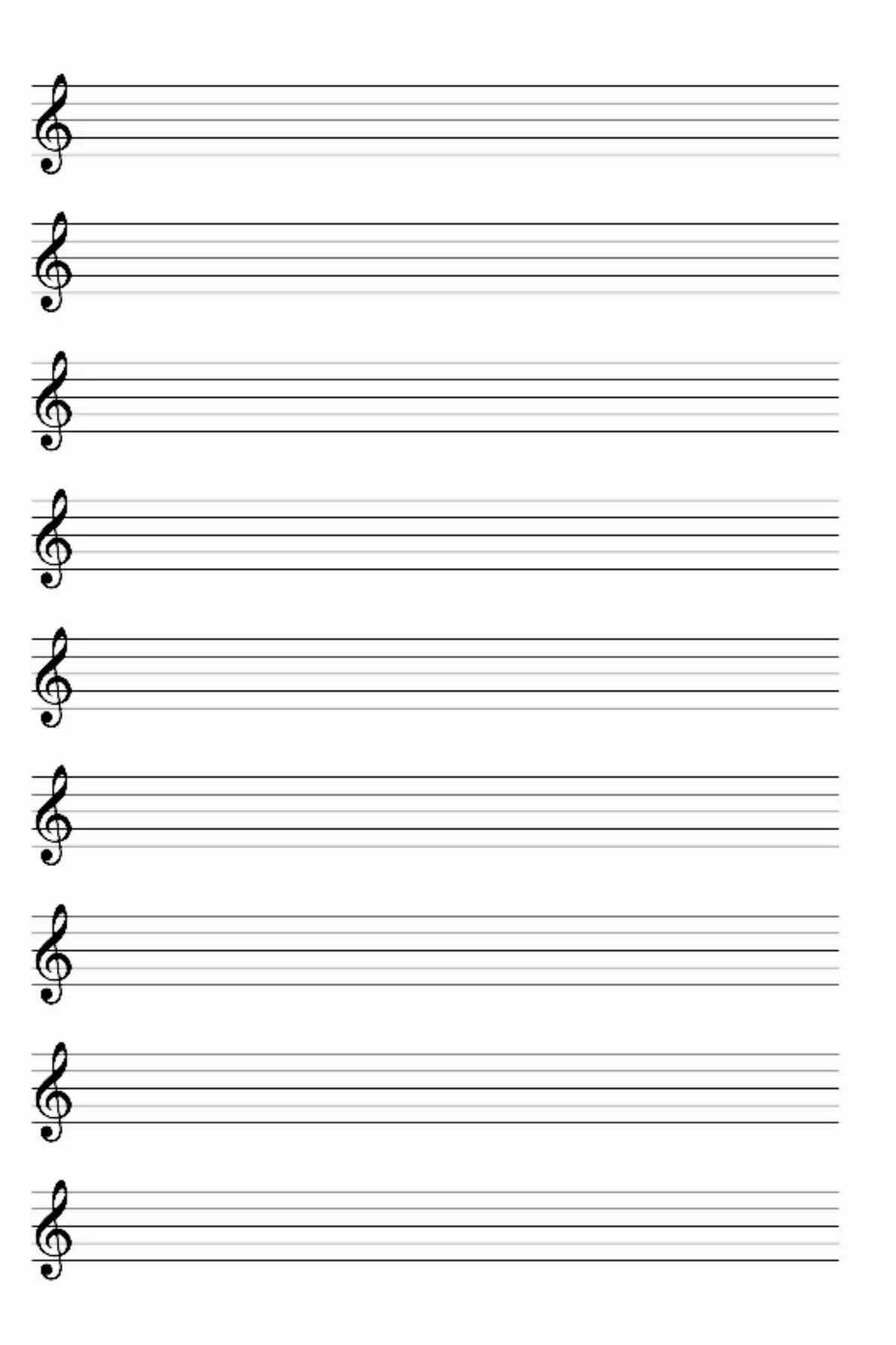 Çınar 22000 Büyük Müzik Defteri - 20 Yaprak Karton Kapak