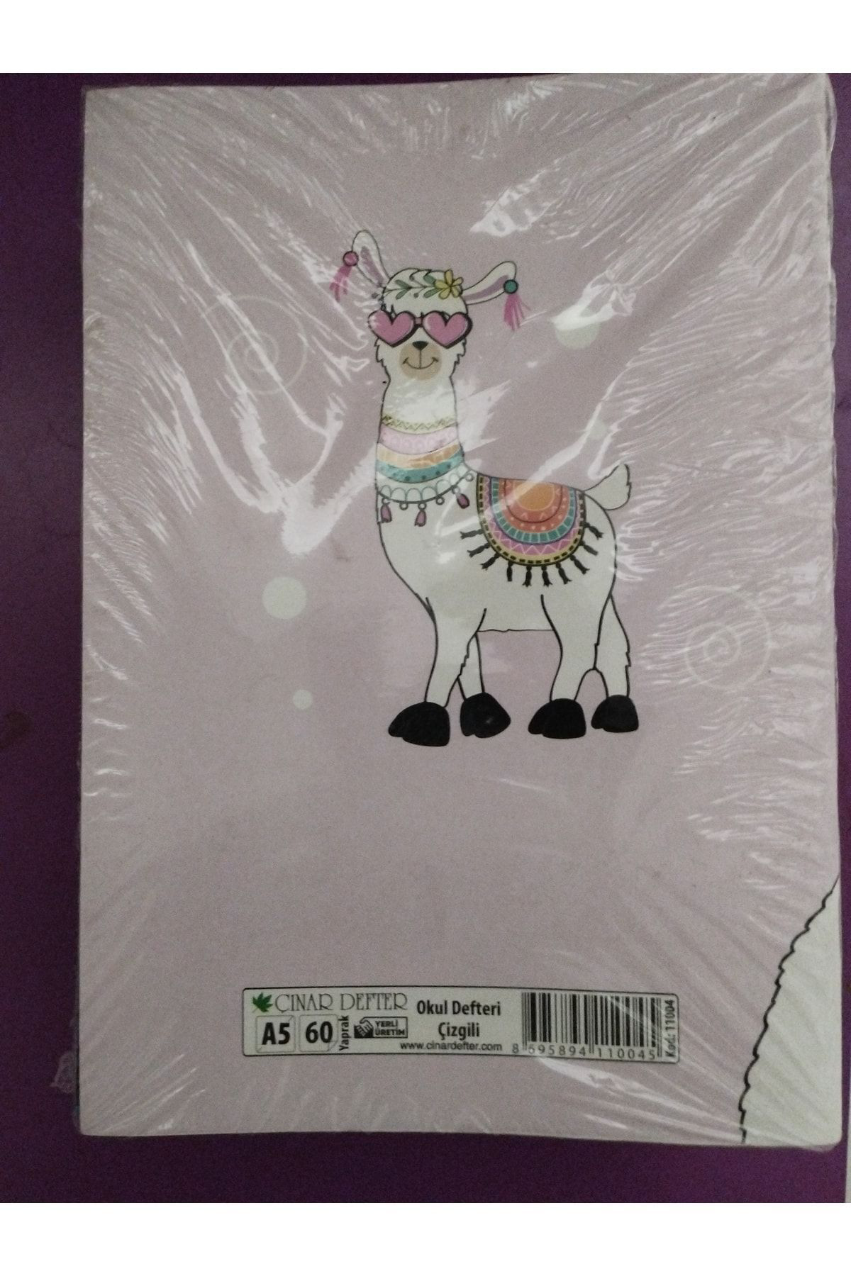 3 Çınar Çınar A5 Çizgili Defter 60 Yaprak 1 Adet Çizgili Karton Kapak