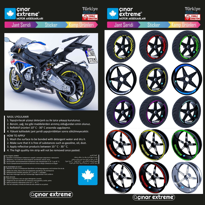 Çinar Extreme ® Hypnotic Gökkuşaği Hologram Efektli 4 Parçali Kesi