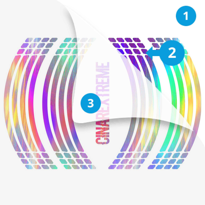 Çınar Extreme® Rainbow Gökkuşağı Hologram Efektli 4 Parçalı Kesik Çınar Extreme® Rainbow Gökkuşağı Hologram Efektli 4 Parçalı Kesik