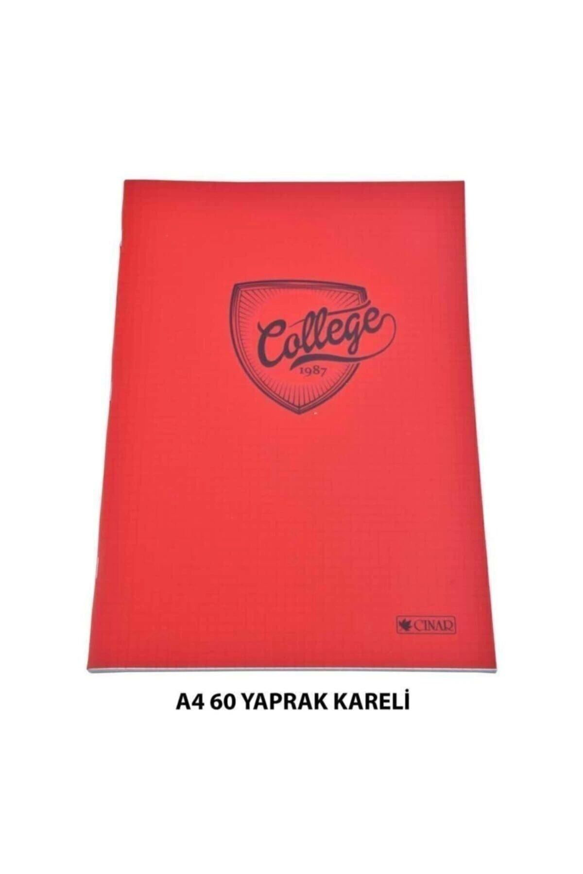 3 Çınar Çınar Pvc Kapaklı A4 Kareli Defter 60 Yaprak