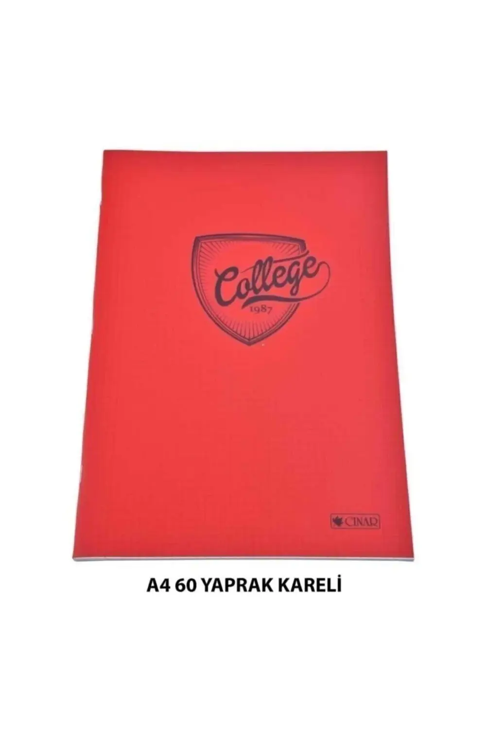 Çınar Pvc Kapaklı A4 Kareli Defter 60 Yaprak